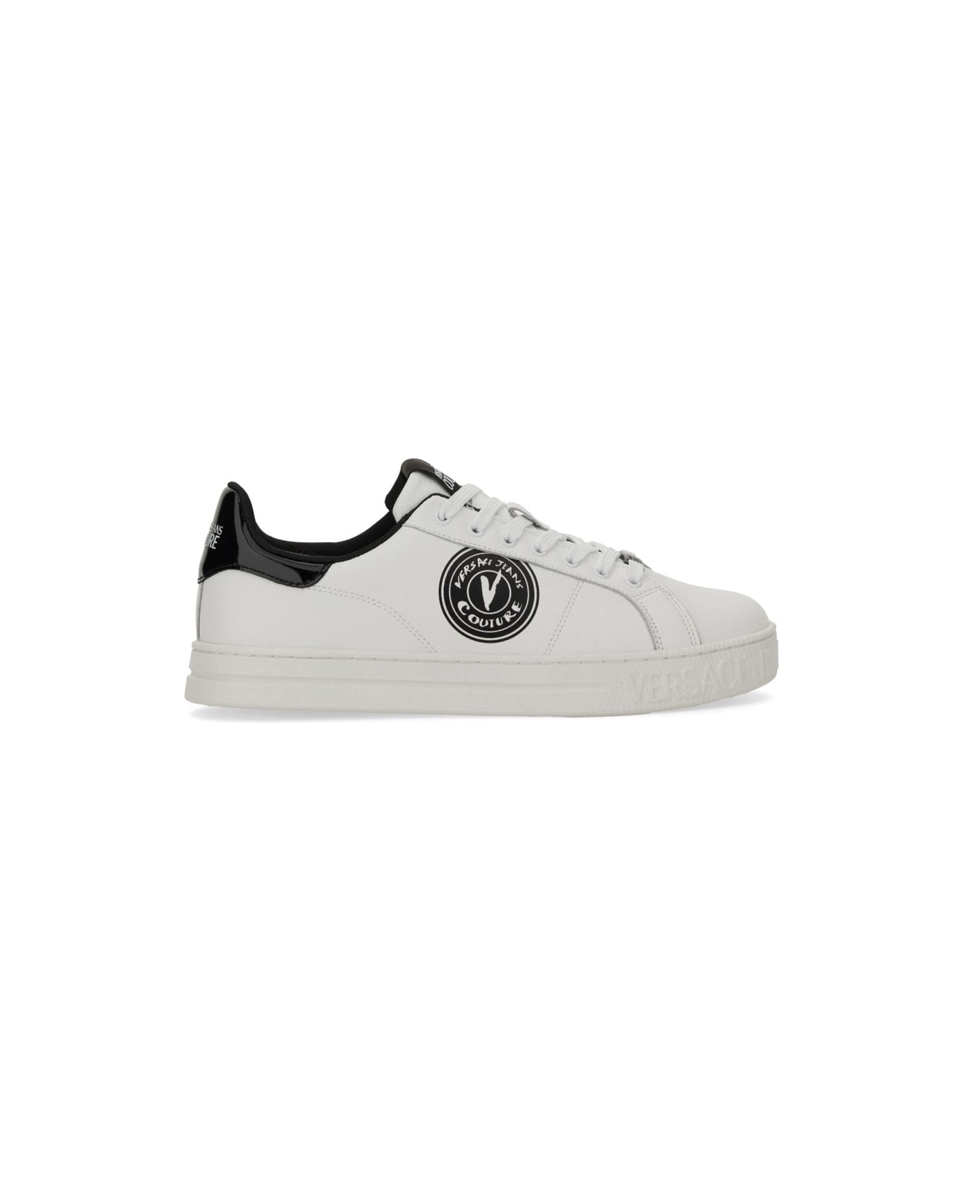 Versace Jeans Couture Leather Sneaker - WHITE
