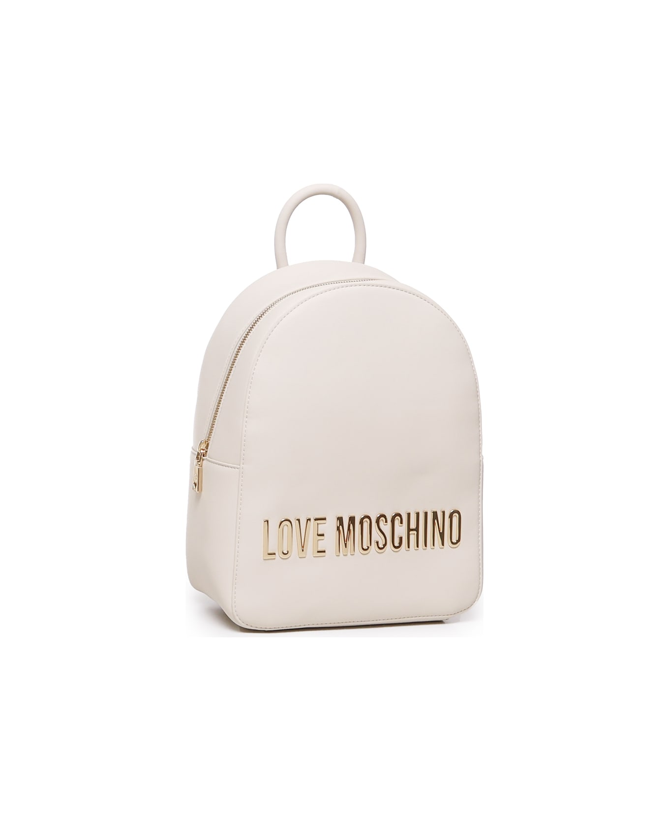 Love Moschino Backpack With Logo - Ivory