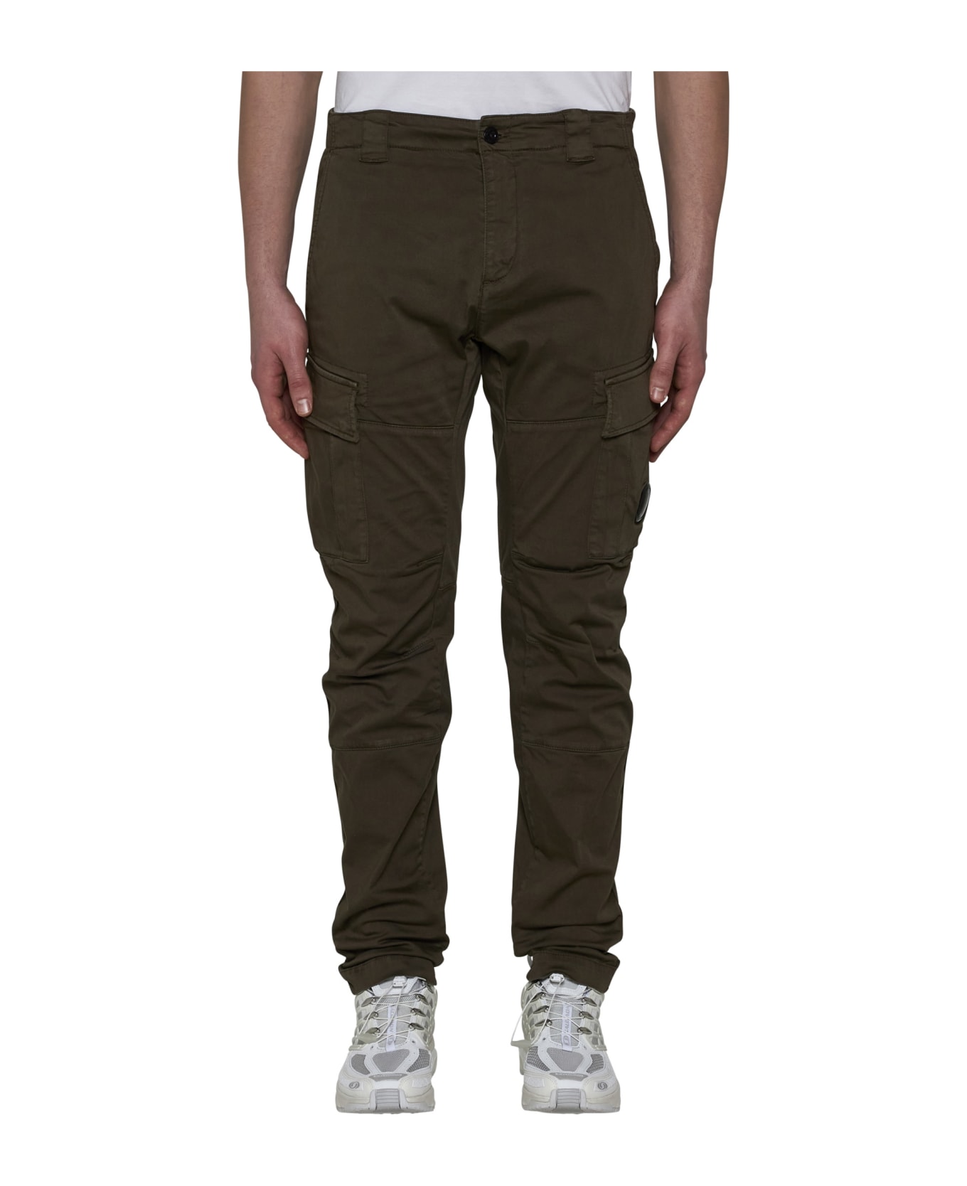 C.P. Company Stretch Cotton Cargo Pants - Ivy green ボトムス