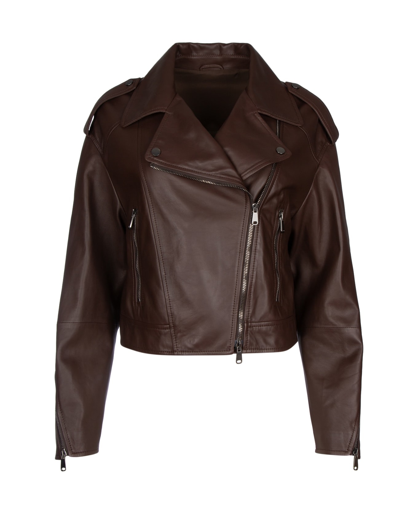 Brunello Cucinelli Leather Jacket - TESTADIMORO