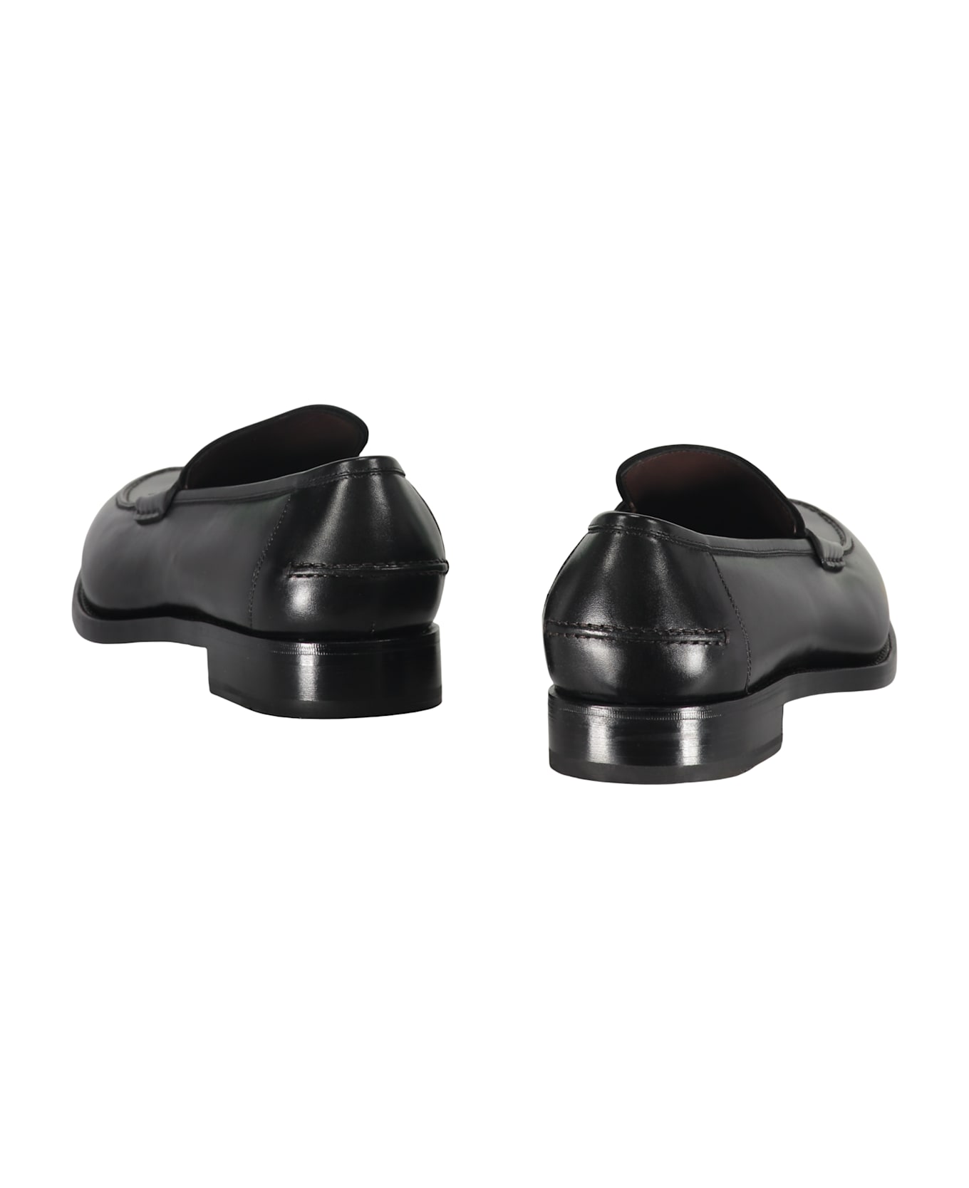 Ferragamo Leather Loafers - black