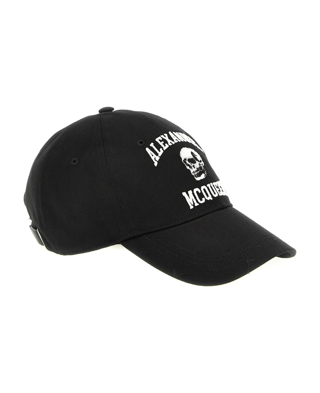 Alexander McQueen Skull Logo Baseball Cap - Black Ivory