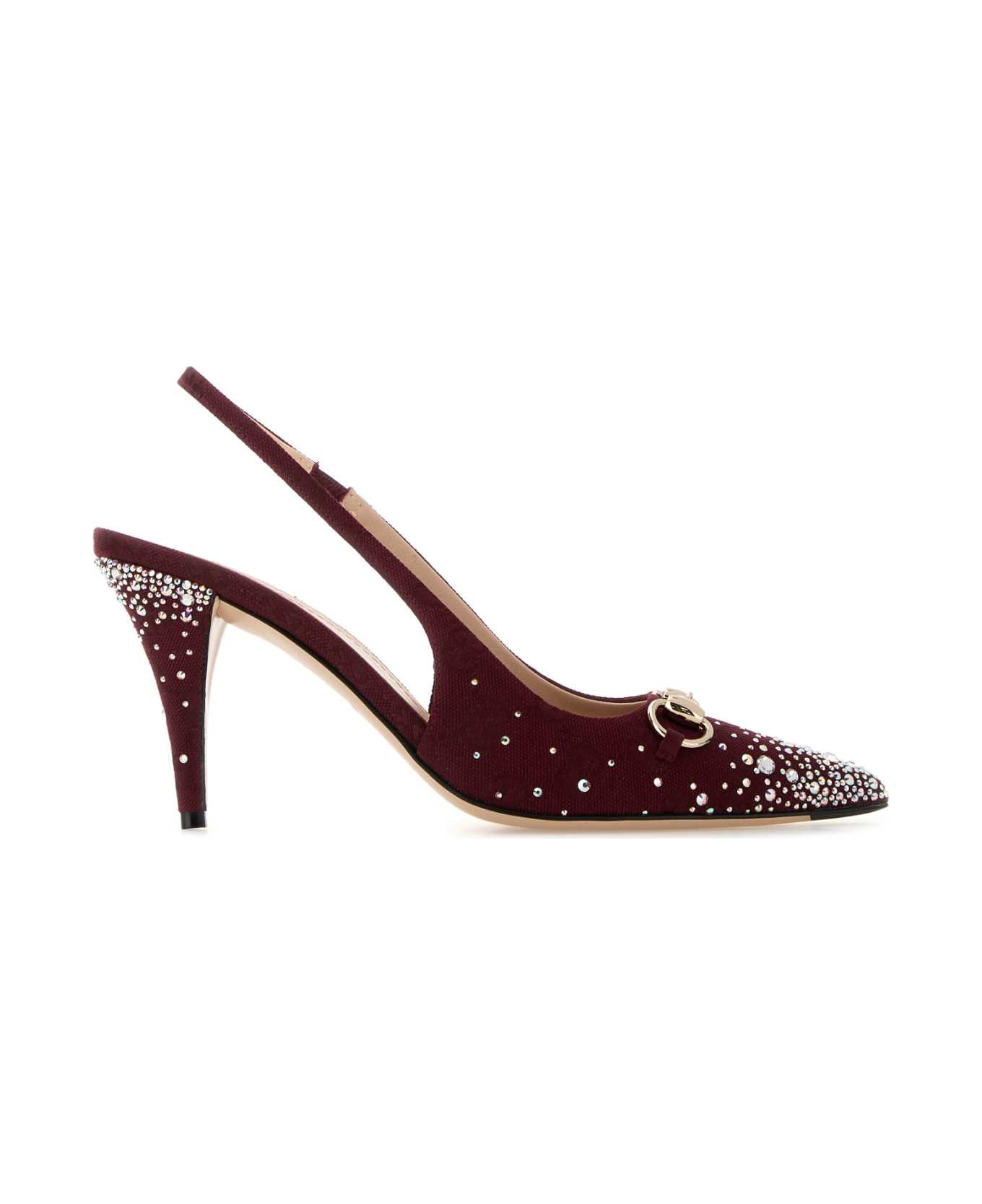 Gucci Rosso Ancora Fabric Pumps - CRYCABR