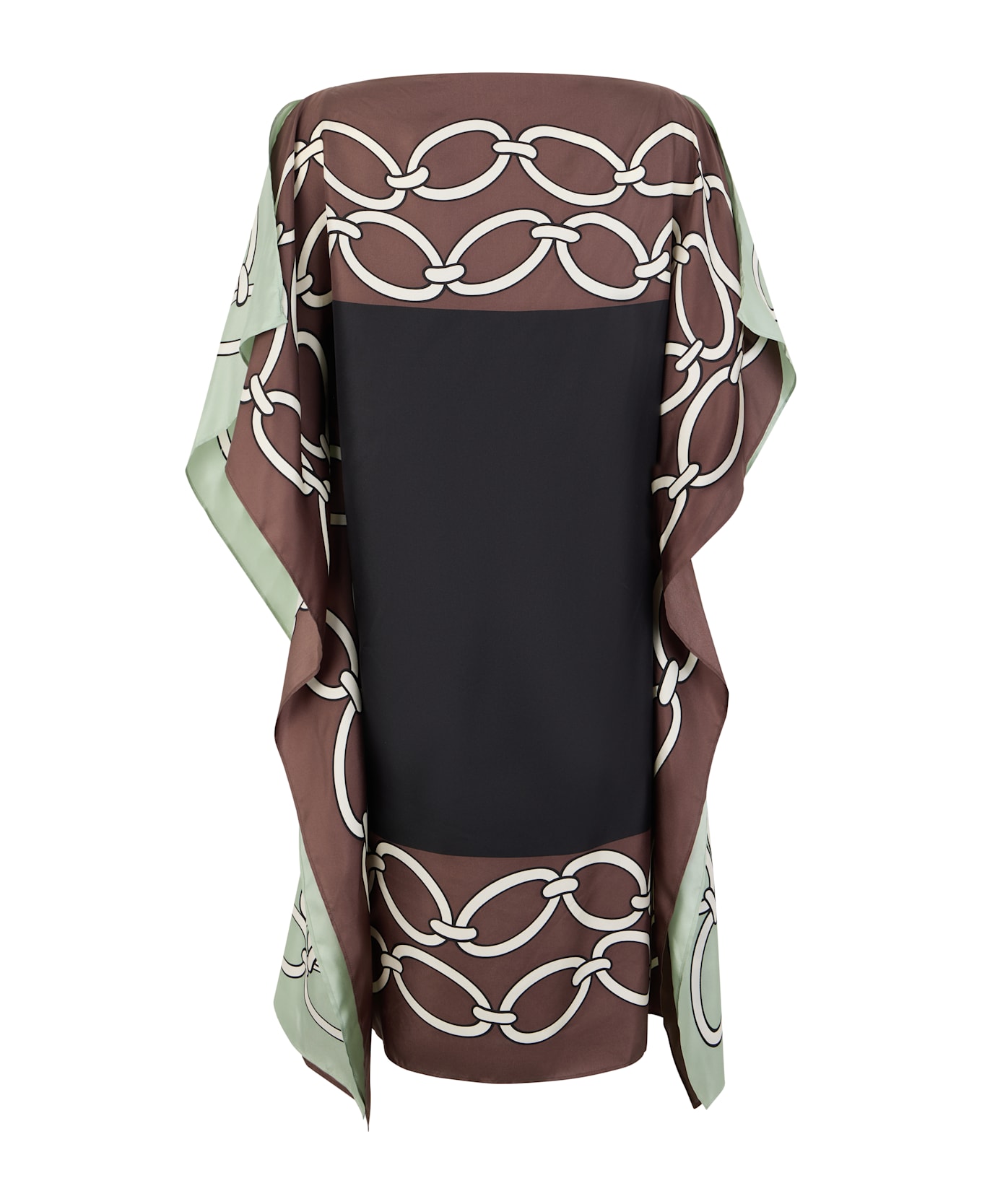 Valentino Garavani Multicoloured Silk Tunic - Brown
