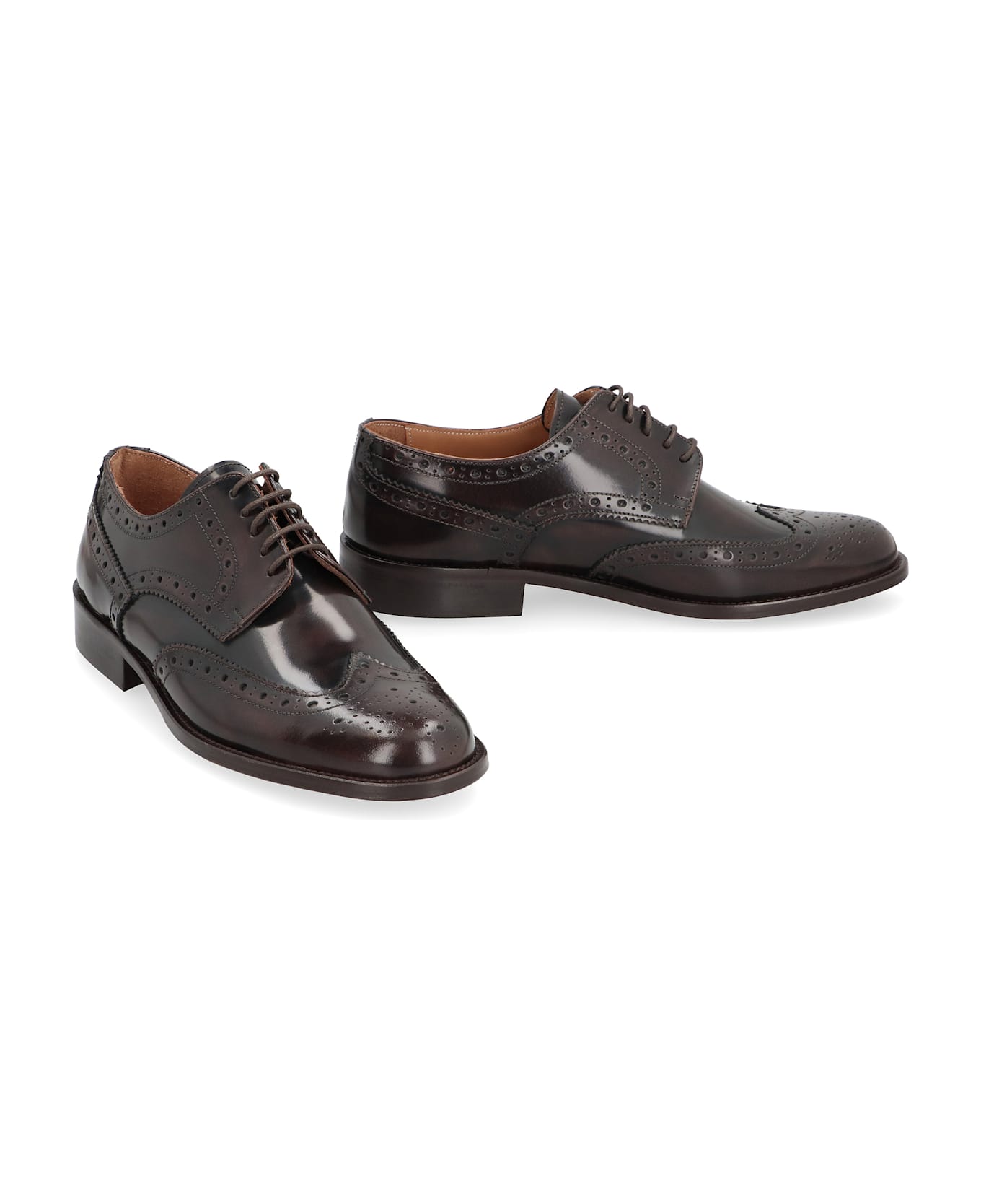 Bruno Magli Leather Lace-up Shoes - brown