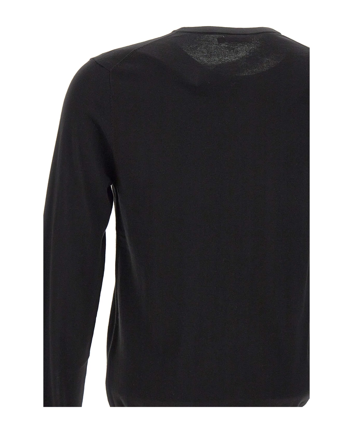 Sun 68 "solid" Cotton Sweater - BLACK