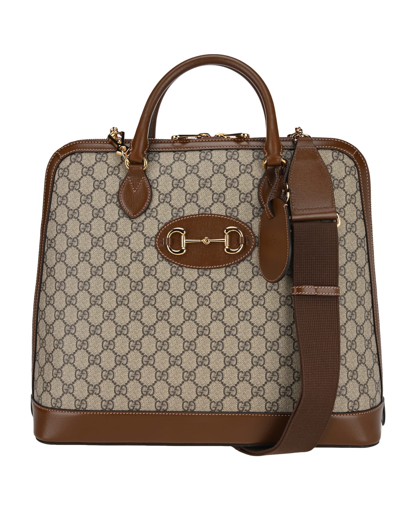 Gucci Gucci 1955 Horsebit Duffle Bag - BEIGE EBONY