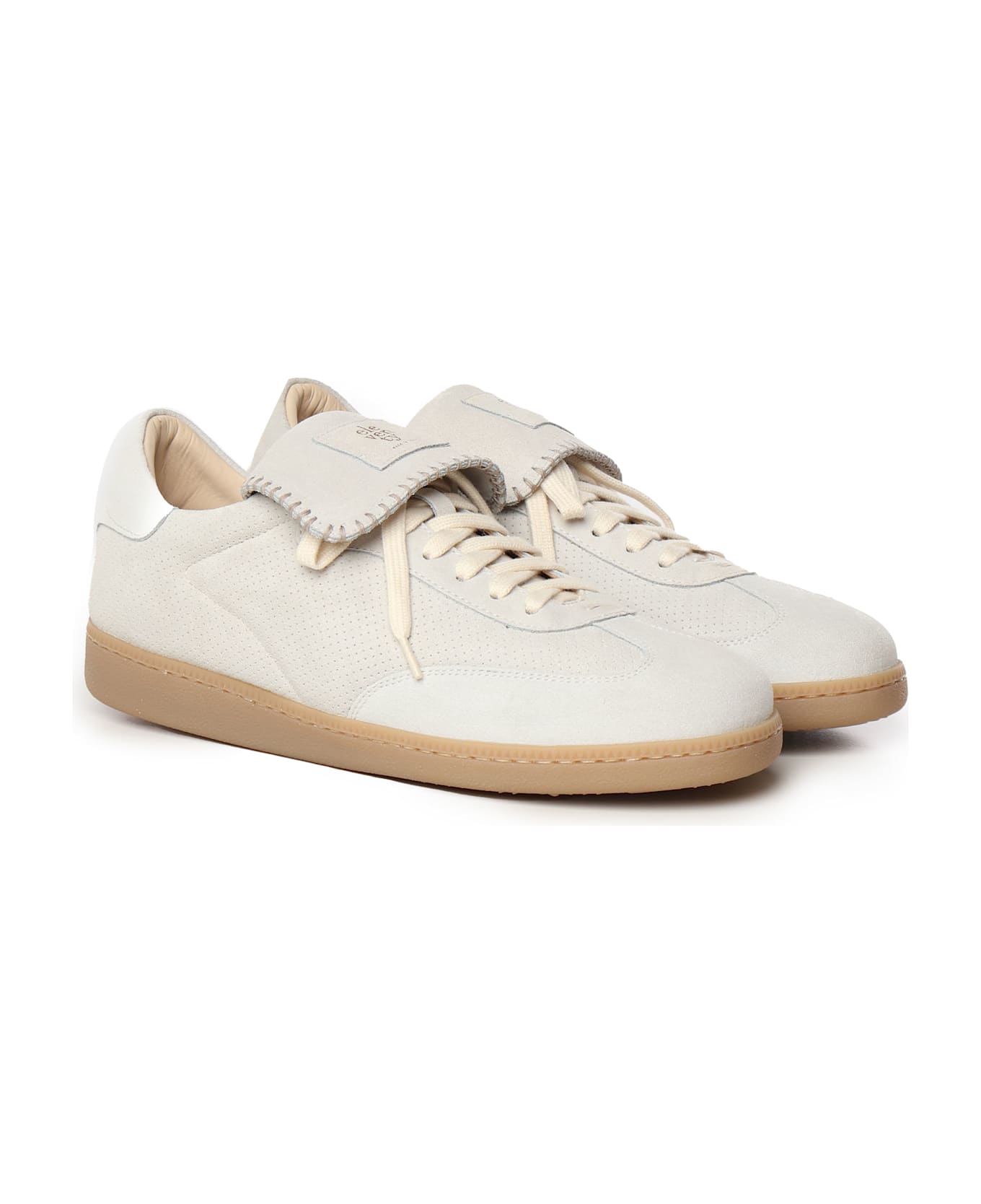 Eleventy Leather Sneakers - White
