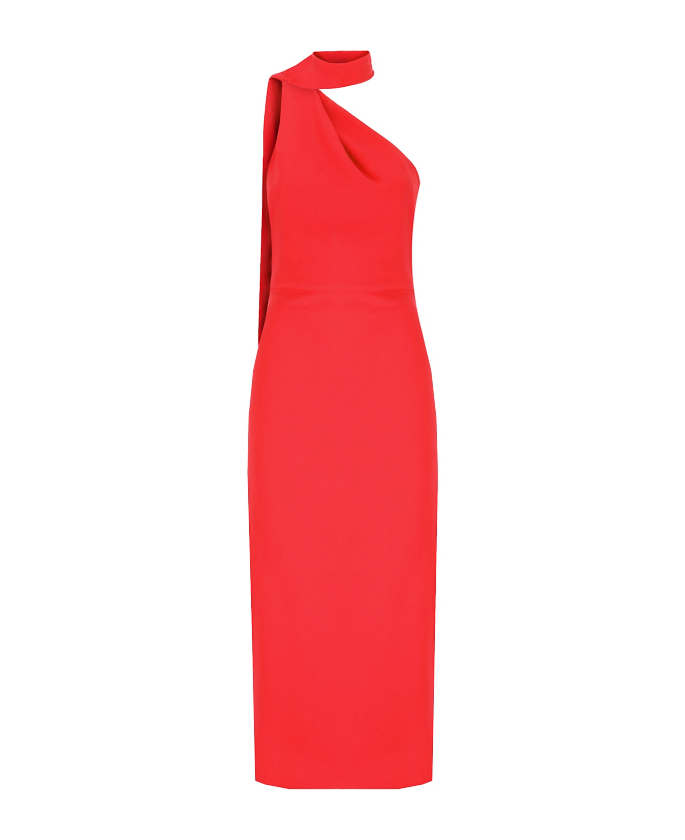 Solace London Samira Midi Dress - Red