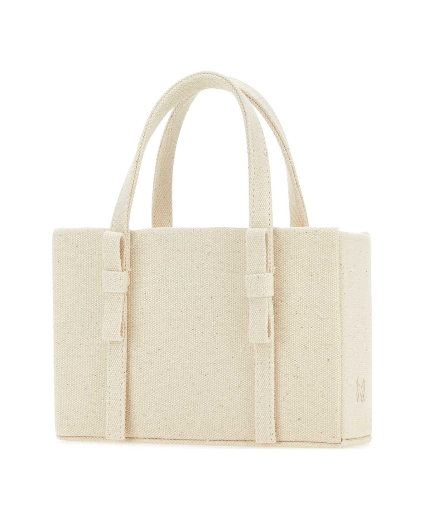 Kara Ivory Canvas Handbag - CANVAS