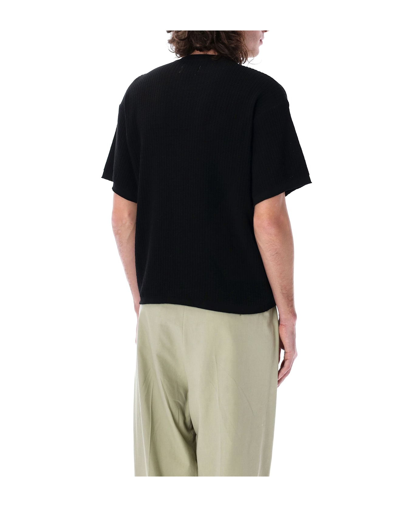 Magliano Waffle Tee - BLACK