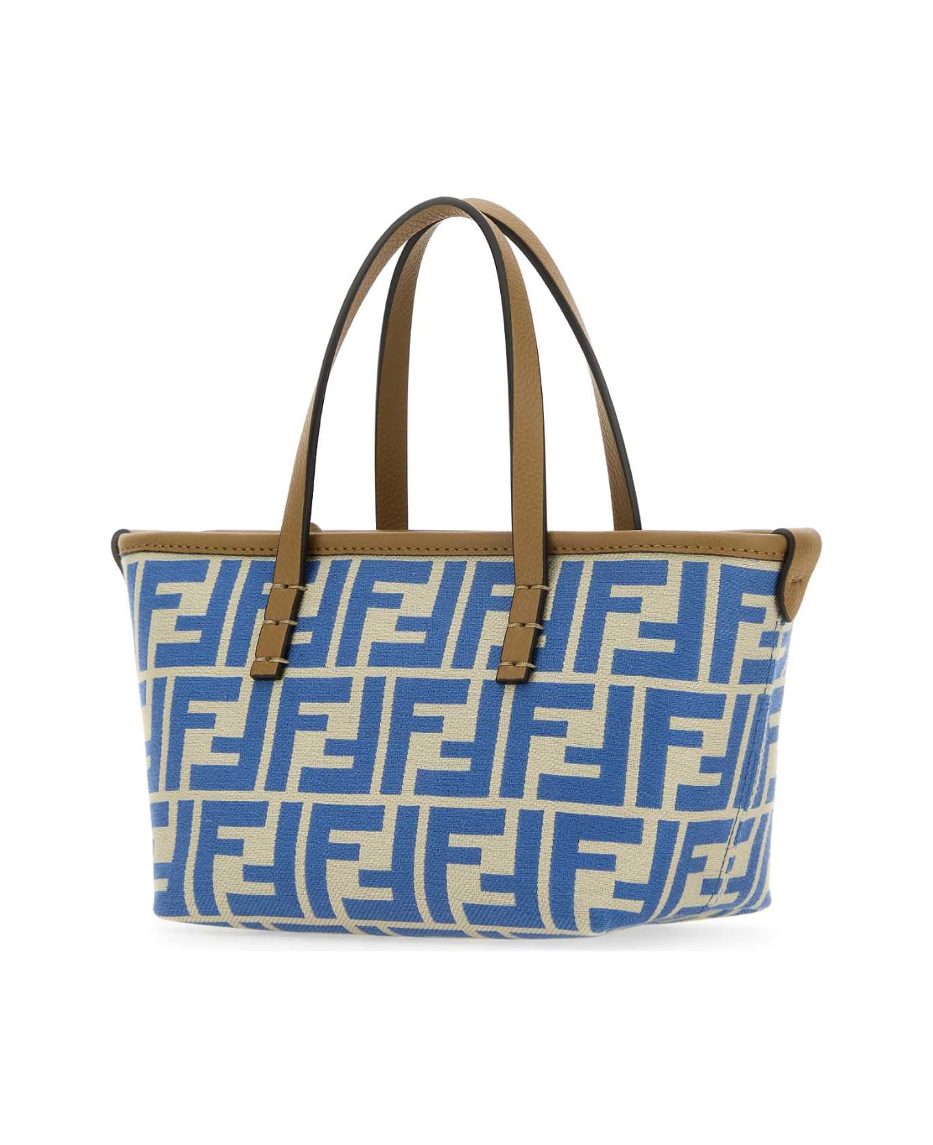 Fendi Embroidered Fabric Mini Roll Handbag - BEIGEB.VIOLSANDOS