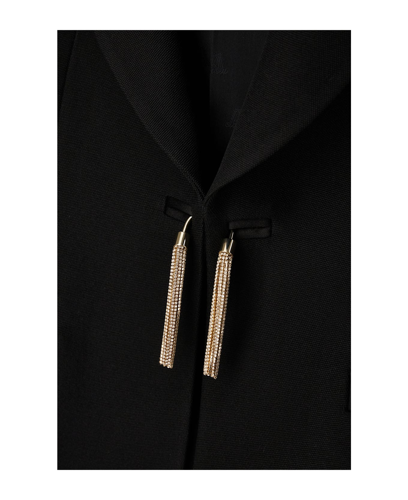 Max Mara Pianoforte Black Wool Blazer - Nero