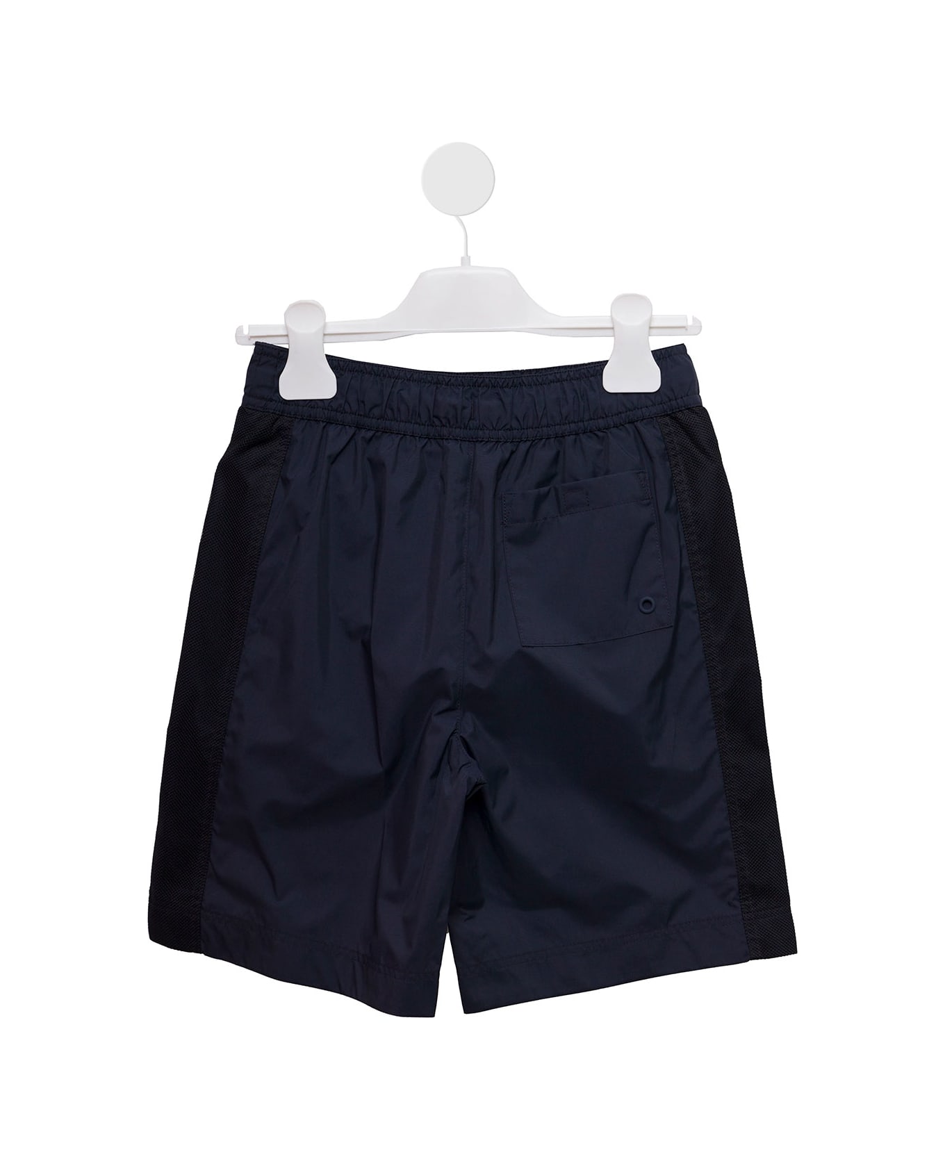 Burberry Kids Boys's Malcom Blue Nylon Swim Shorts - Blu