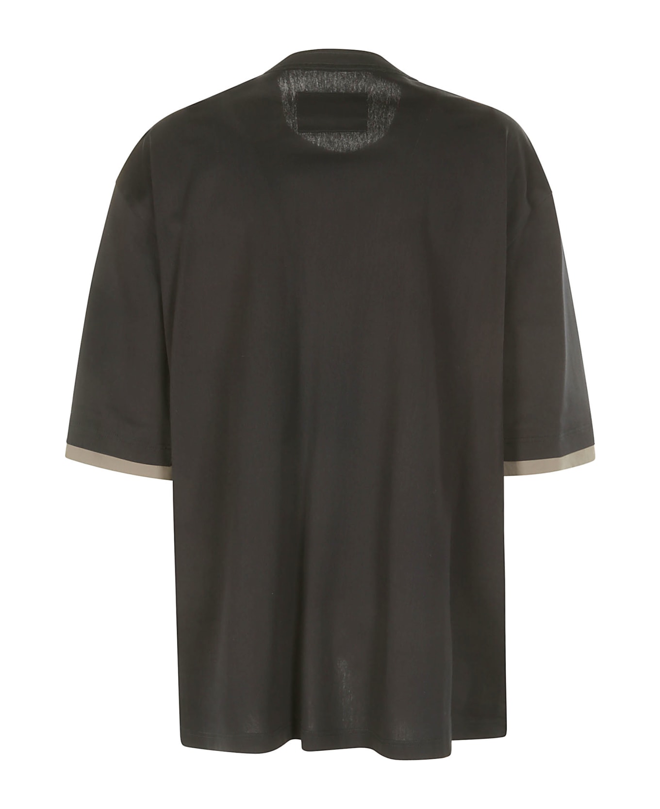Sacai Cotton Jersey T-shirt - NAVY×TAUPE シャツ