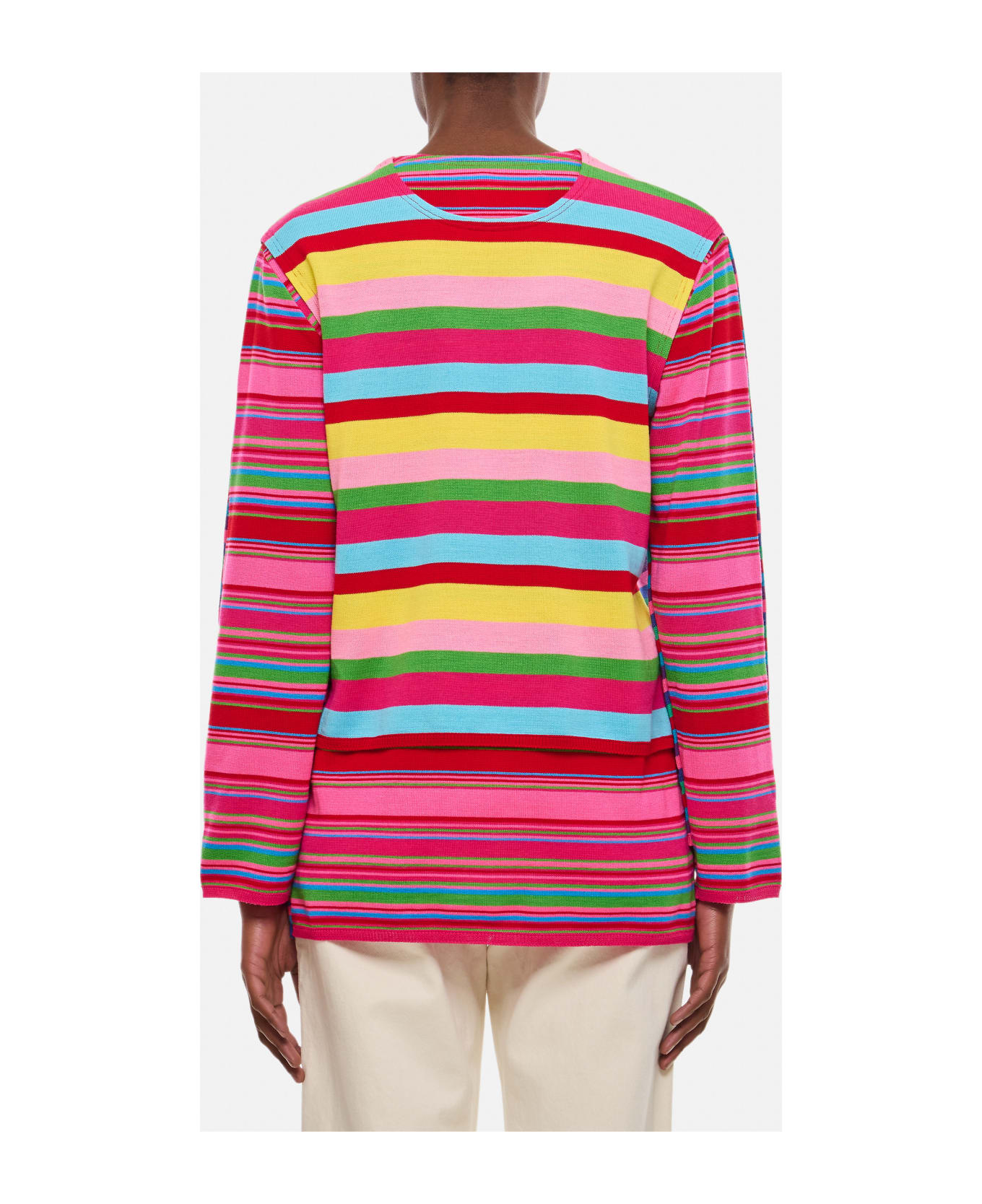Philipp Plein Junior Hoodie mit Totenkopf-Print Schwarz Striped Sweater - MultiColour