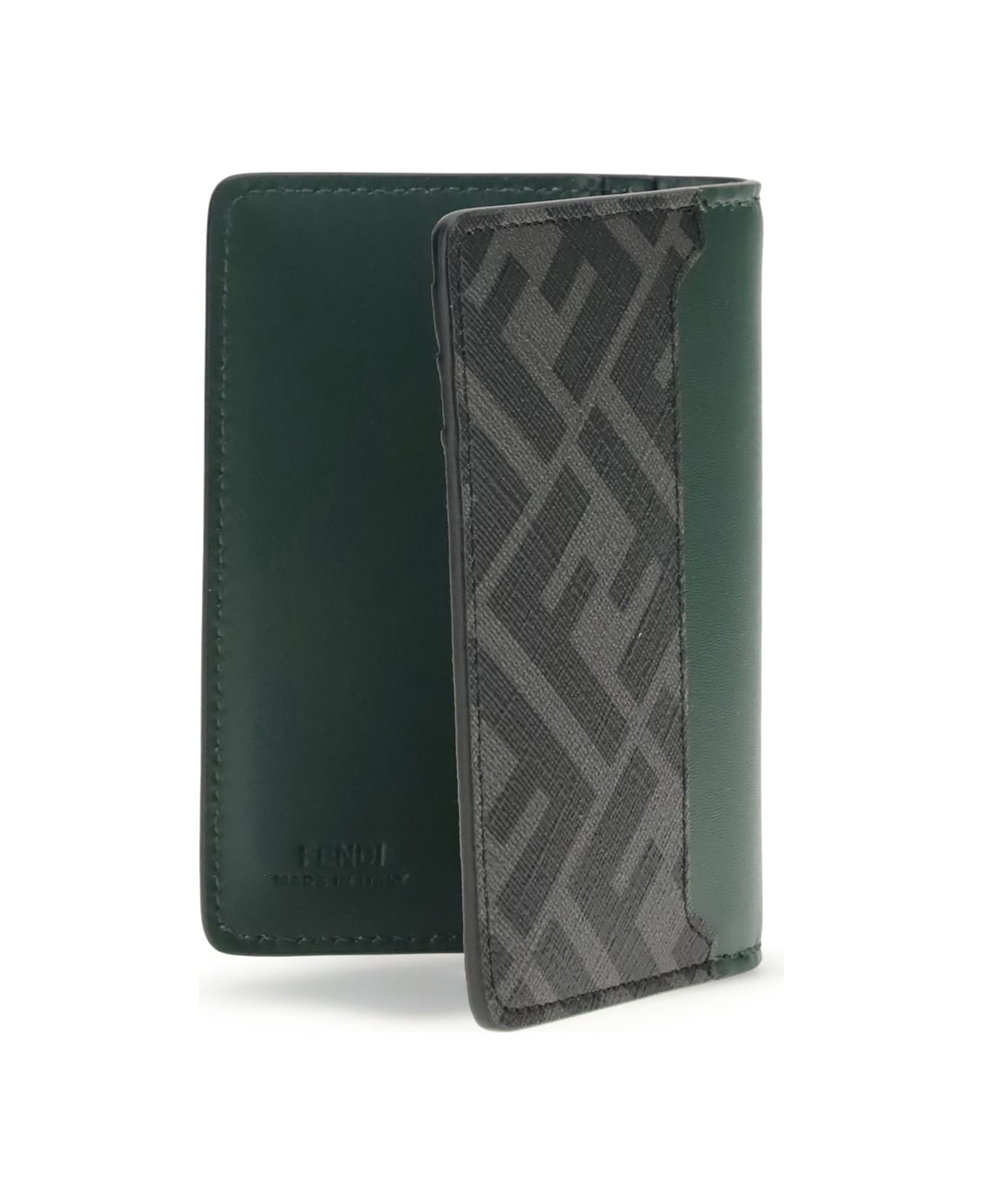 Fendi Ff Card Holder - GREEN