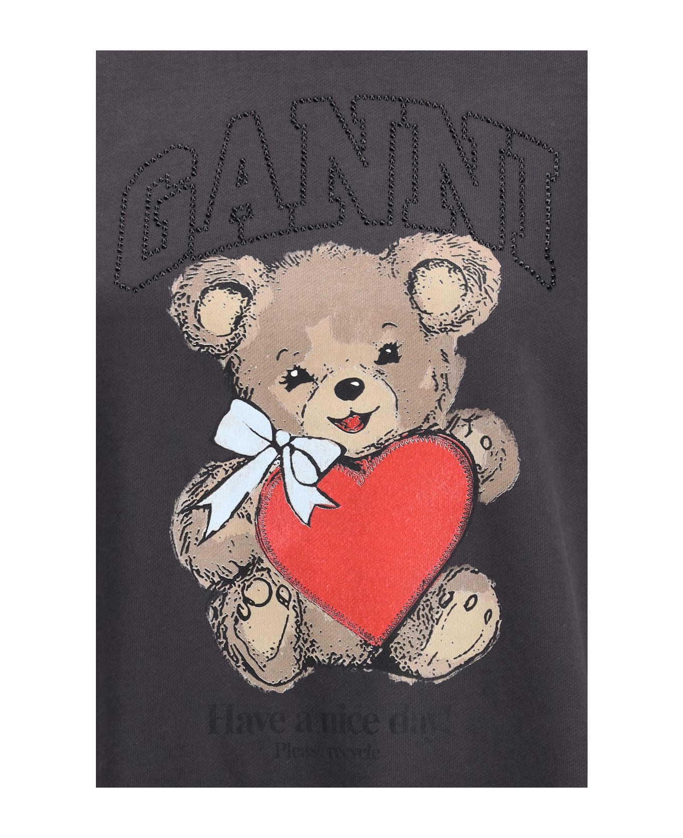 Ganni Teddy Graphic Sweatshirt
