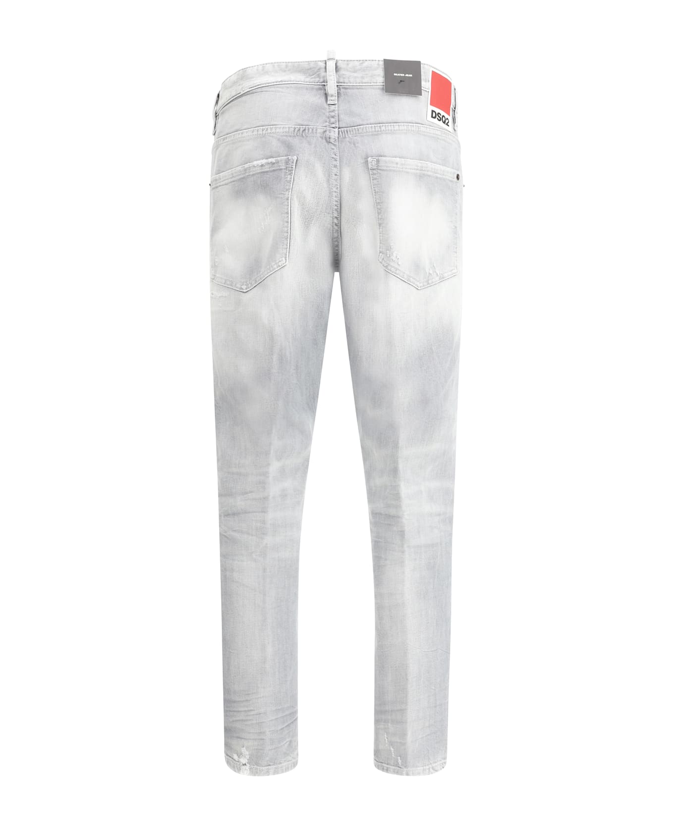 Dsquared2 
skater
 Light Grey Cotton Jeans - Grey
