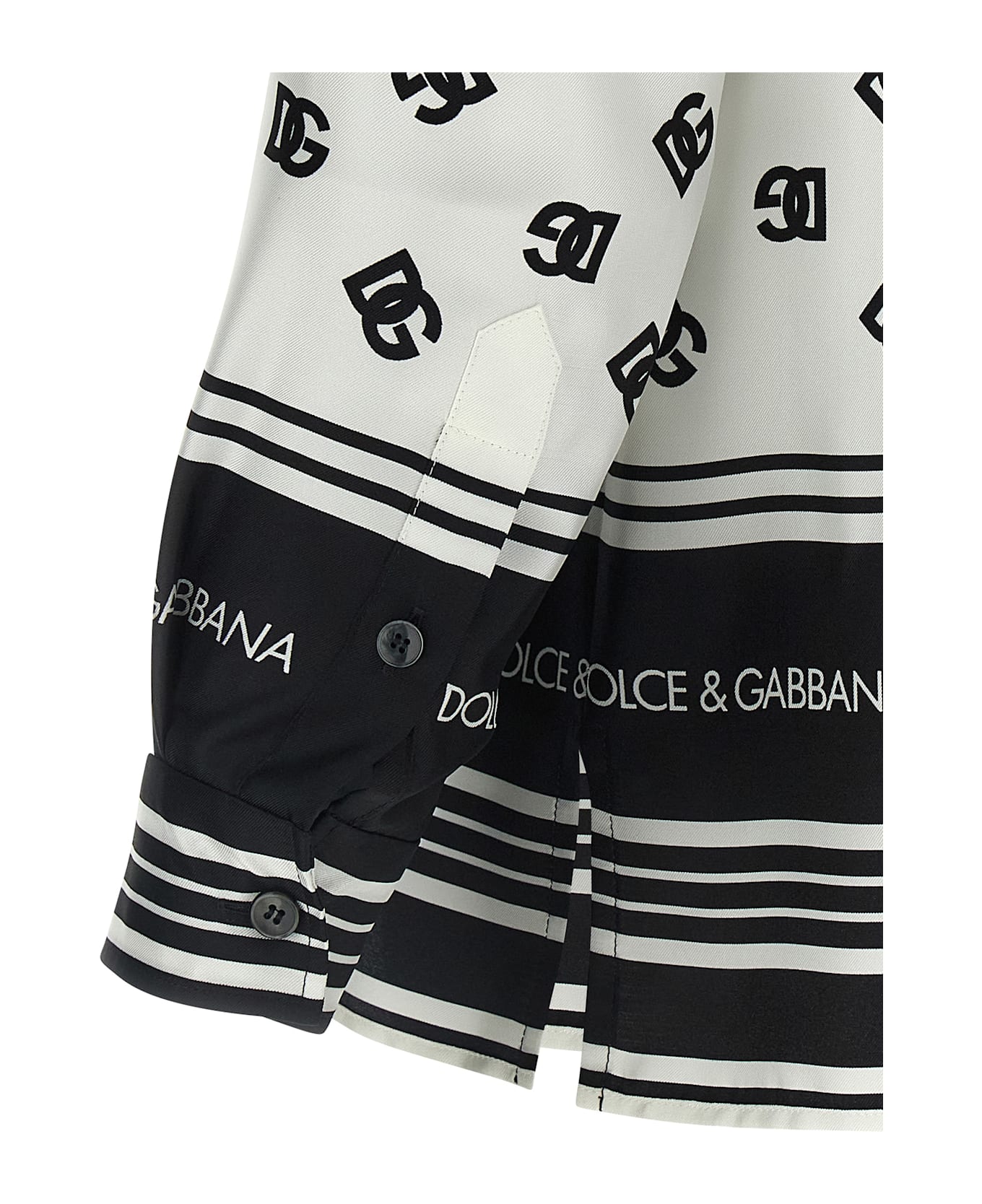 Dolce 
Gabbana Dg Print Shirt - White/Black