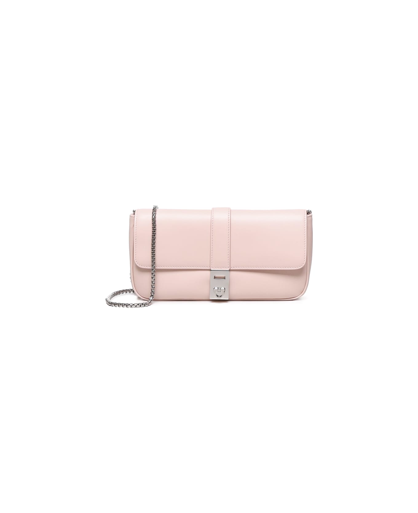 Ferragamo Shoulder Bag With Gancini Buckle - Pink ショルダーバッグ