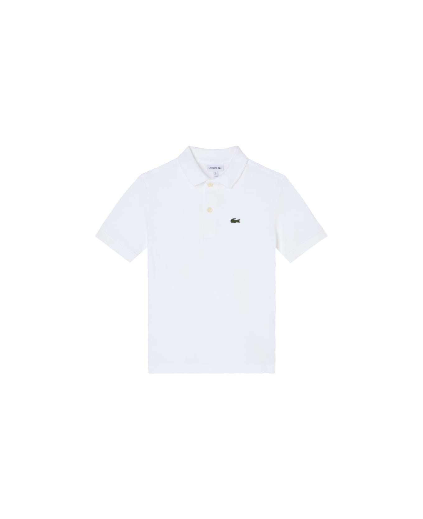 Lacoste Polo With Logo - WHITE