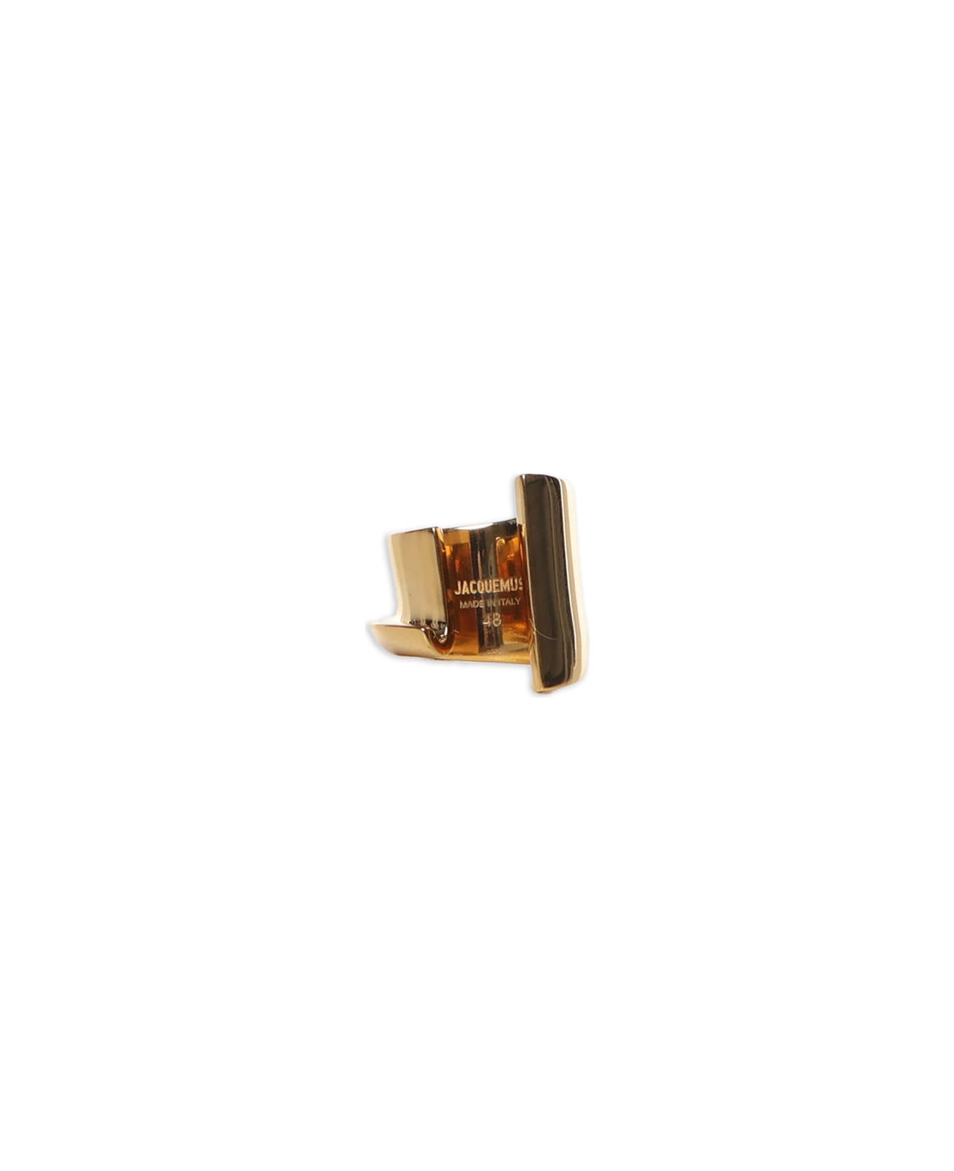 Jacquemus La Bague J Asymmetric Ring - Light gold