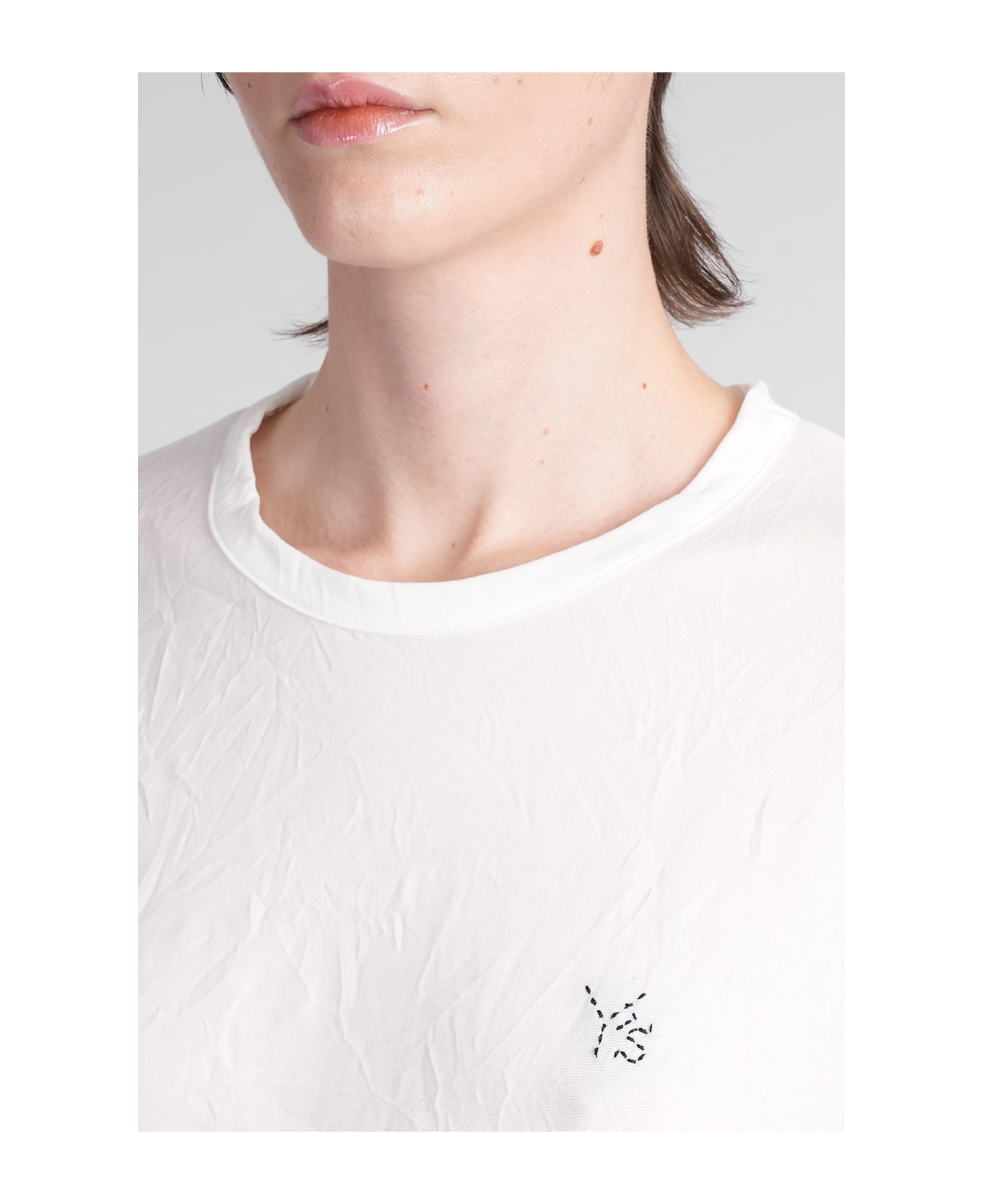 Yohji Yamamoto T-shirt In White Nylon - white