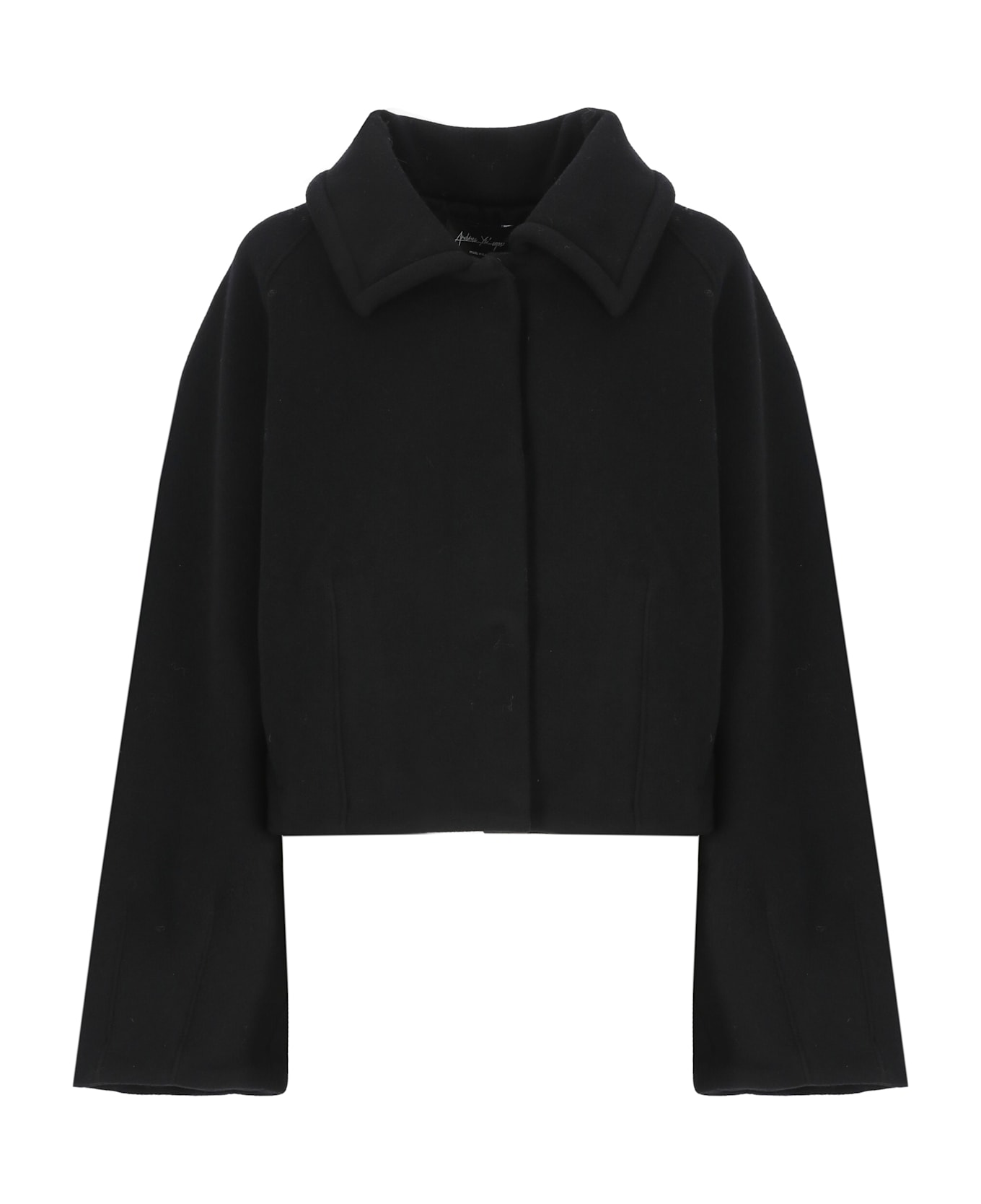 Andrea Ya'aqov Wool Jacket - Black