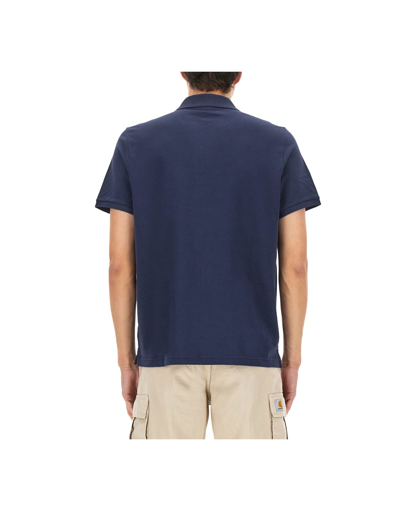 Moose Knuckles "everett Gold" Polo Shirt - BLUE