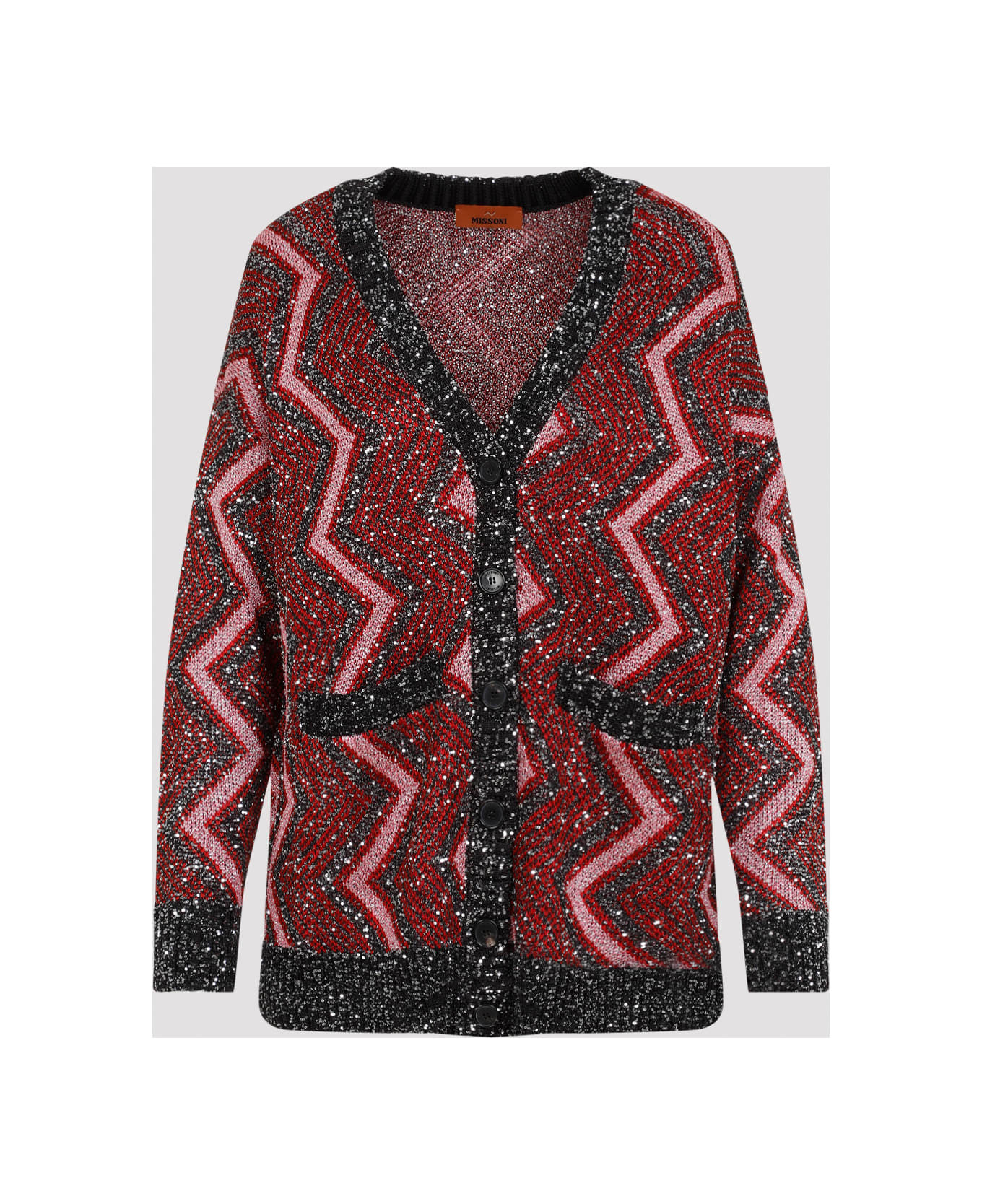 Missoni Maxi Cardigan - Red Rose Blk