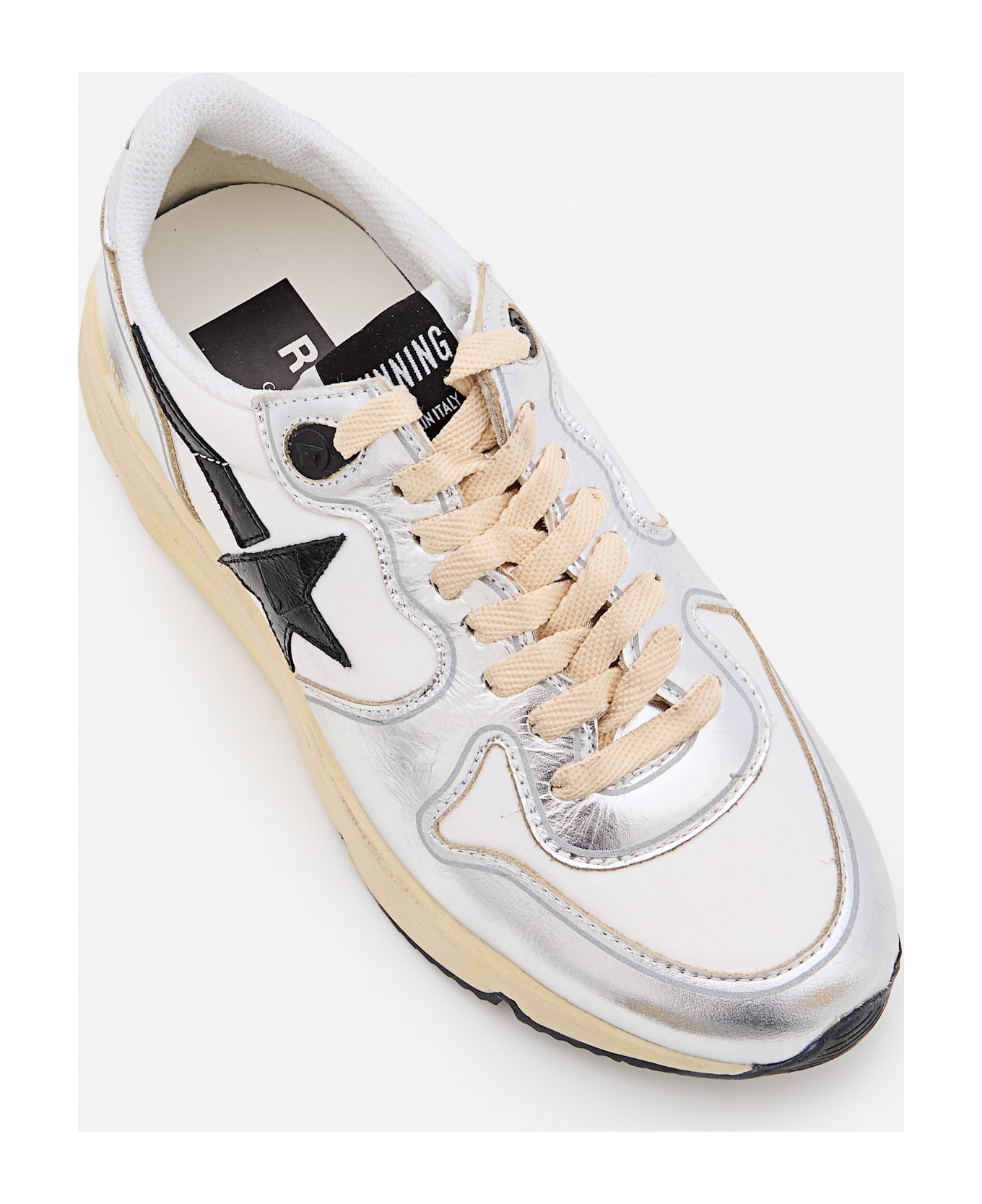 Golden Goose Running Sole - Silver