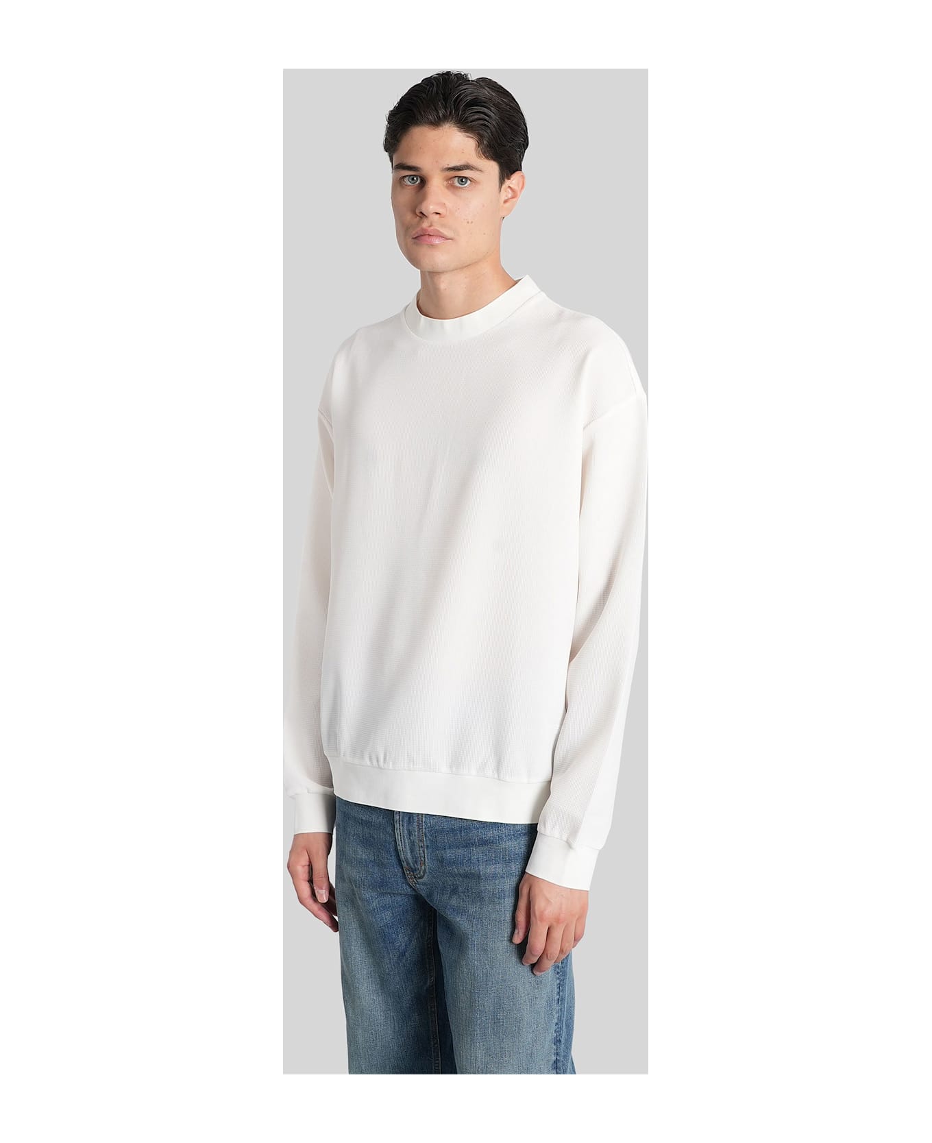Emporio Armani Sweatshirt In White Polyester - white