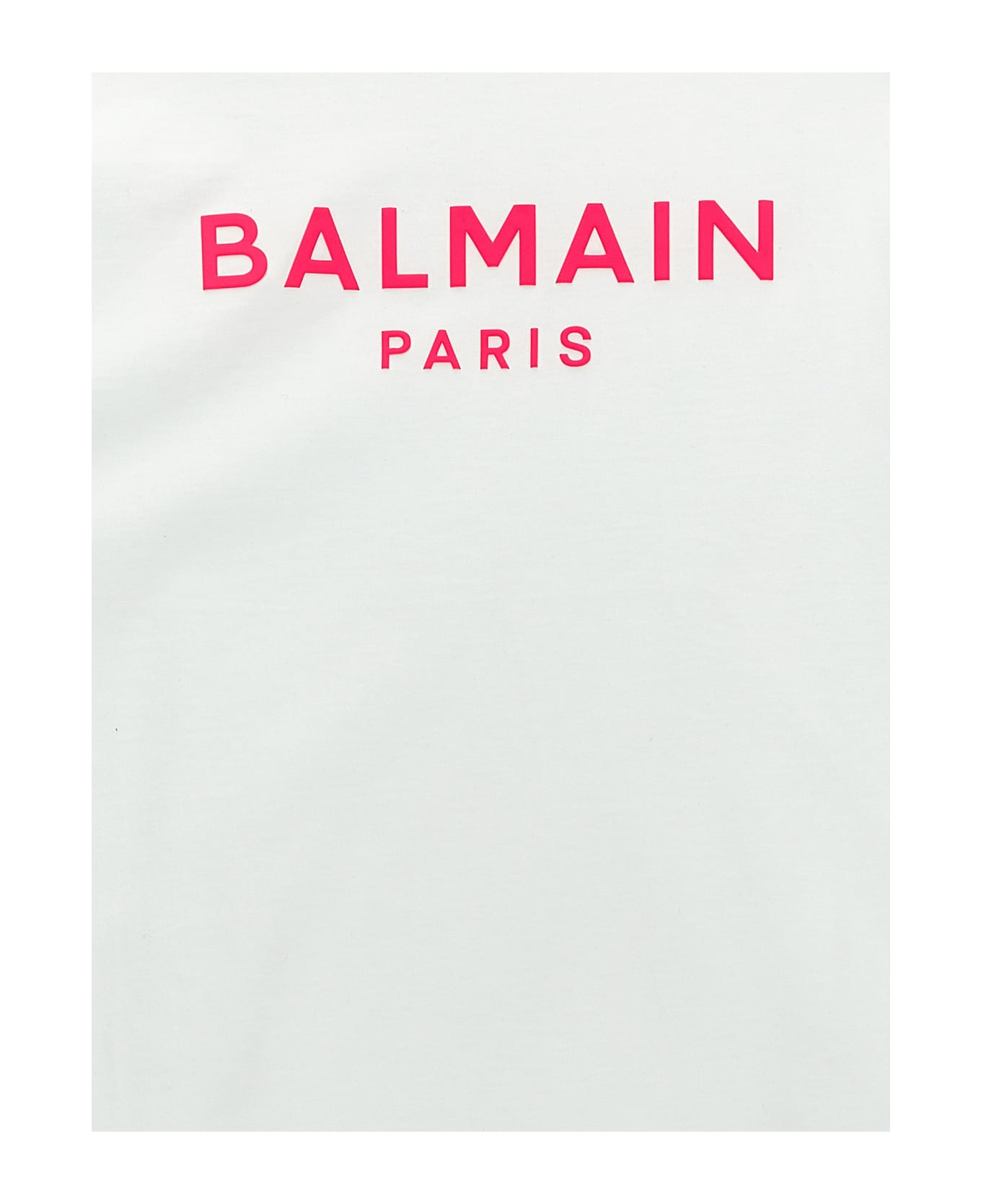 Balmain Logo Print T-shirt - Bianco