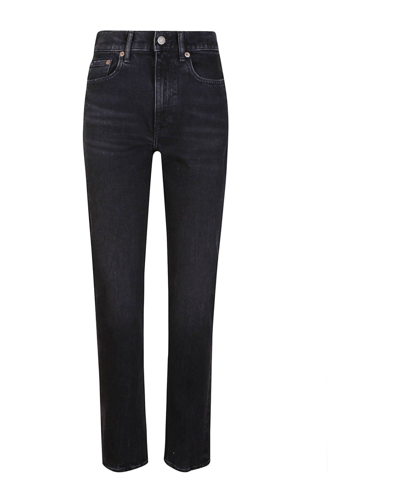 Ralph Lauren High-waisted Straight-fit Jeans - Sines Wash