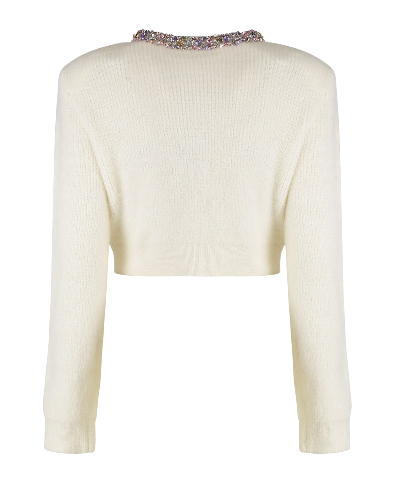 self-portrait Wool-blend Cardigan - IVORY