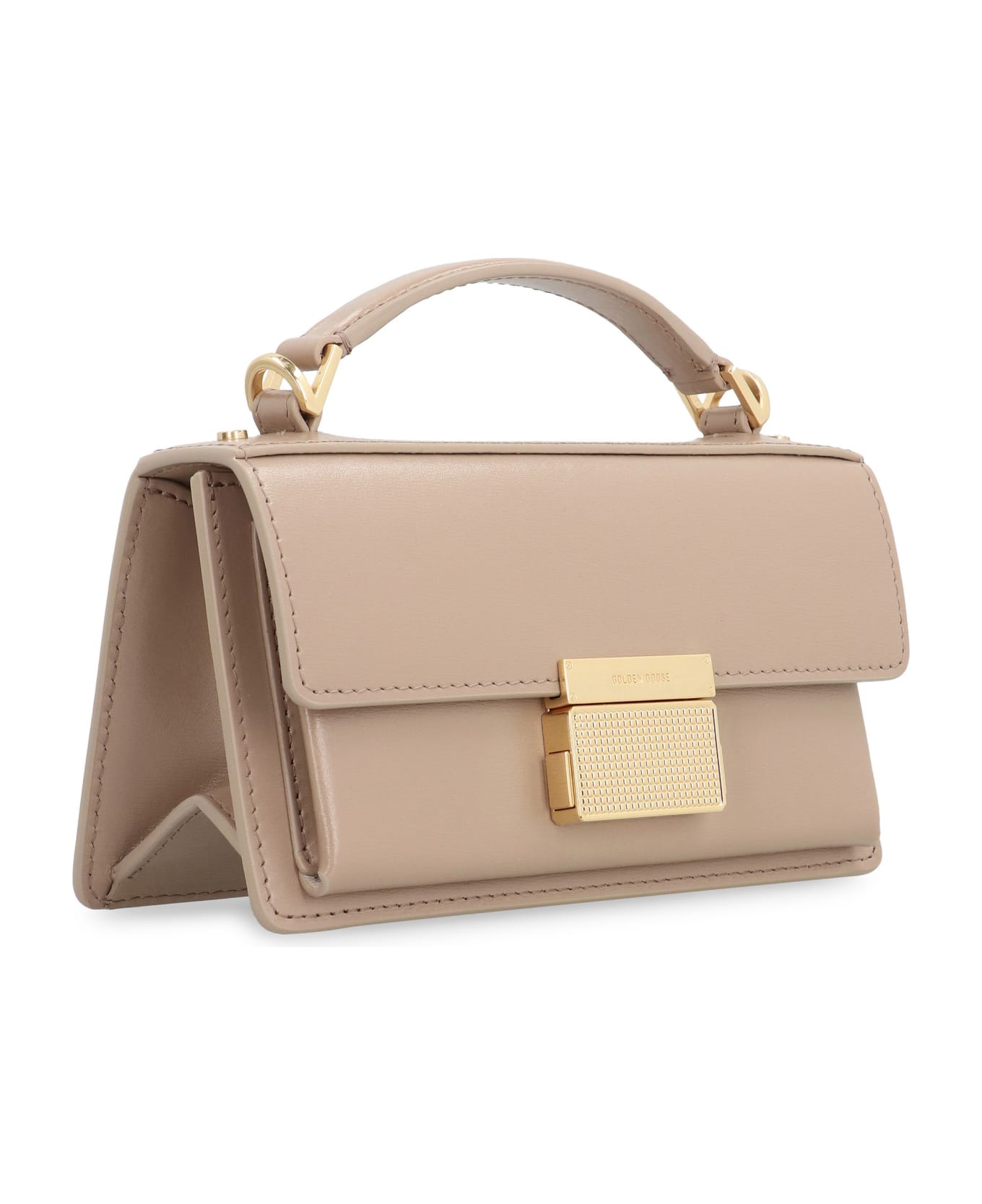 Golden Goose Small 
venezia
 Beige Palmellata Leather Bag - Beige