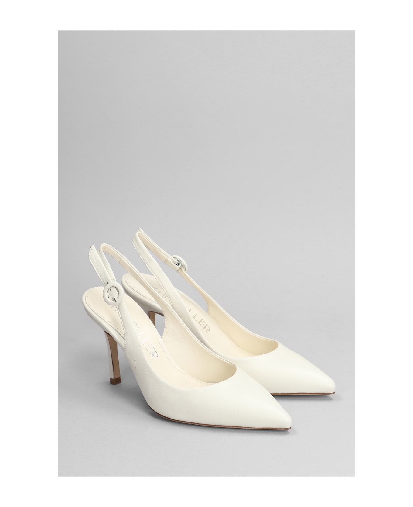 The Seller Pumps In Beige Leather - beige