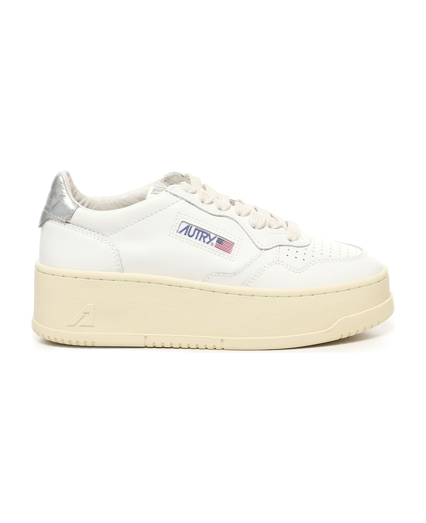 Autry Medalist Platform Sneakers - White