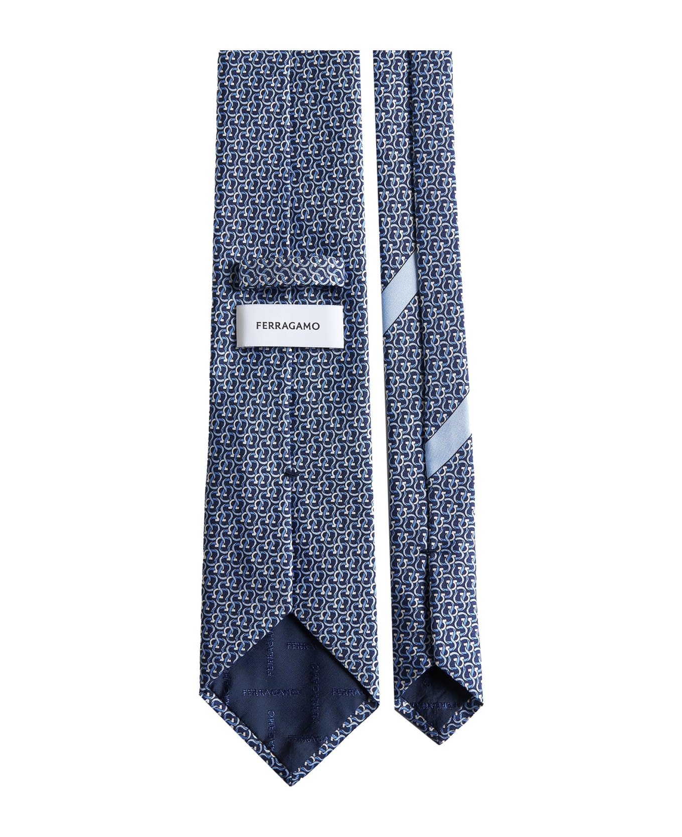 tartan tie blue