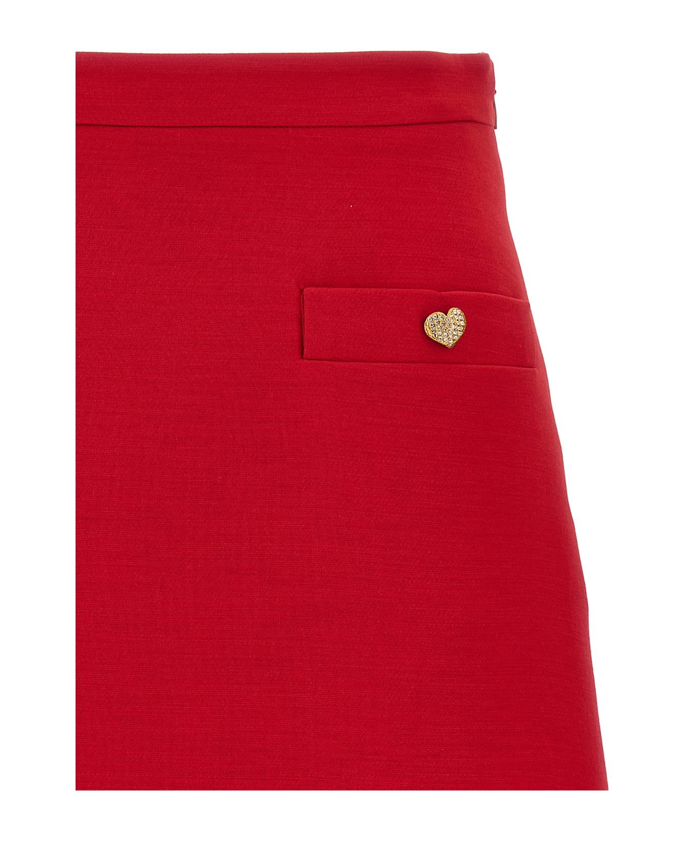 Valentino Garavani Crepe Couture Skirt - Red