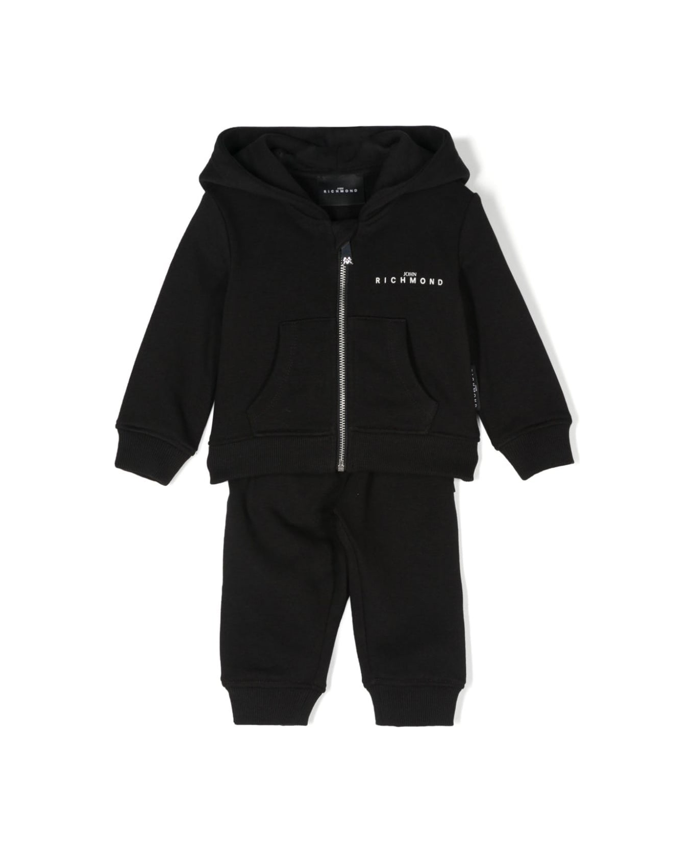 John Richmond Coordinated Hoodie With Hood And Pants - Nero