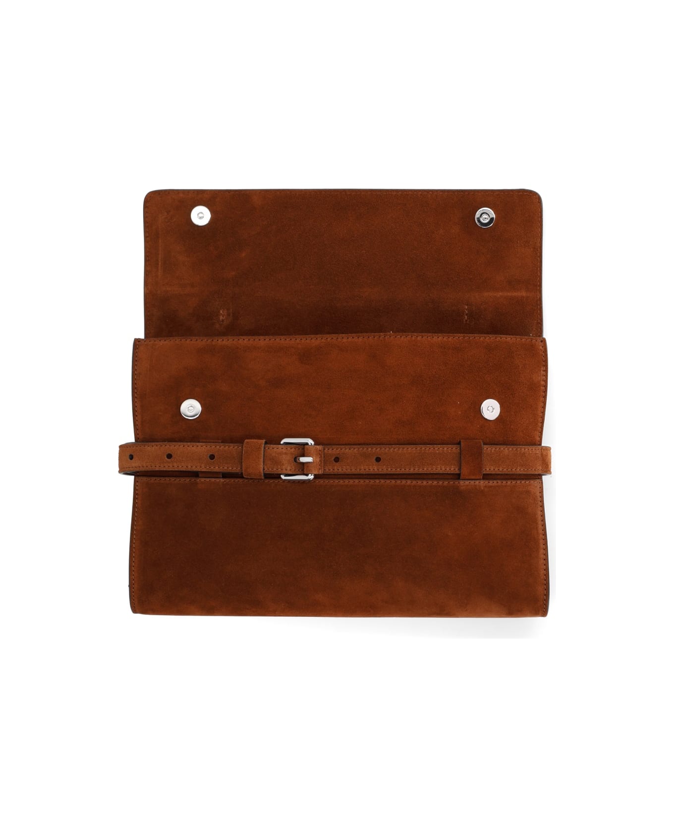 Moschino Leather Bag. - BROWN