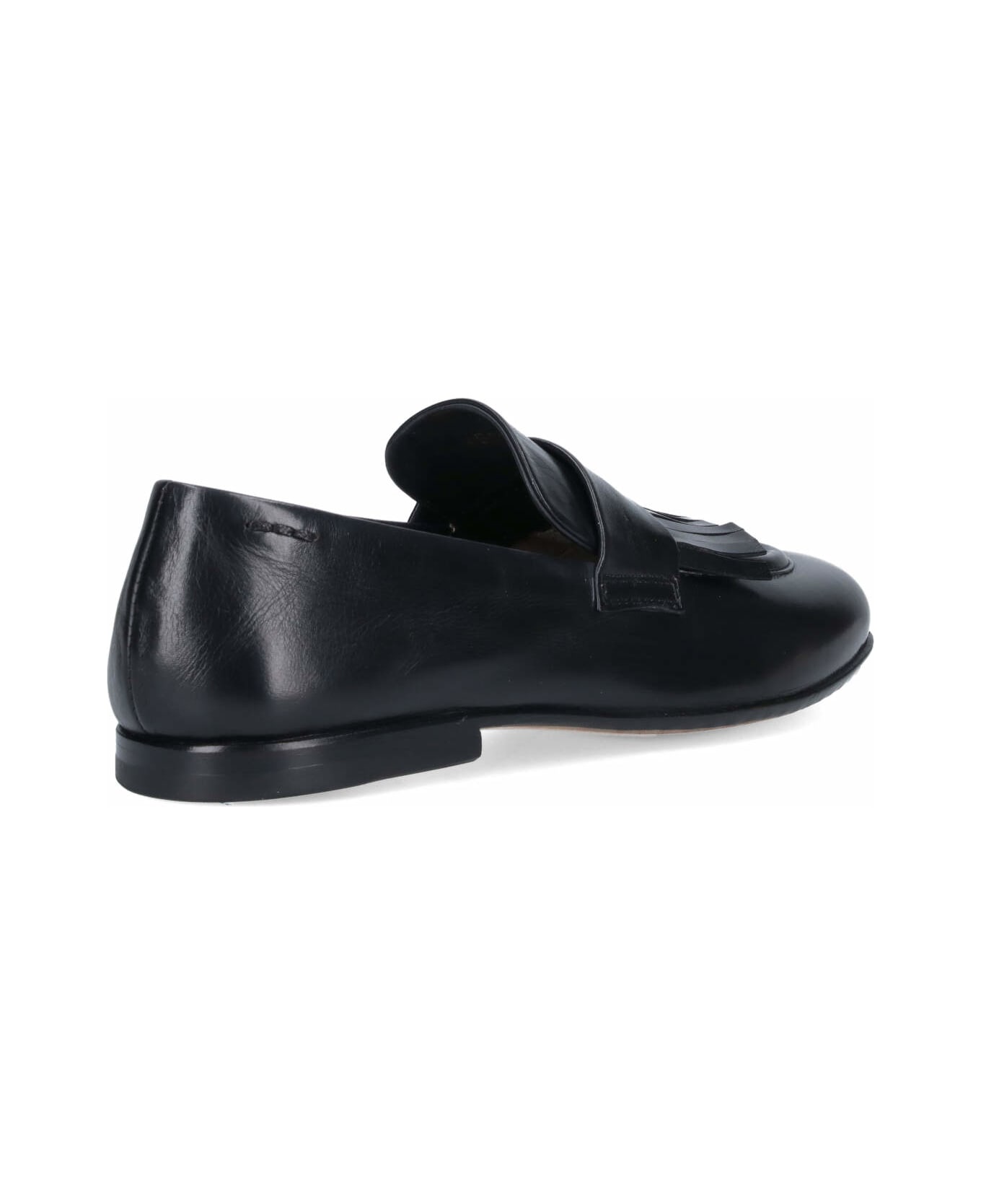 Alexander Hotto Fringed Detail Loafers - Black  
