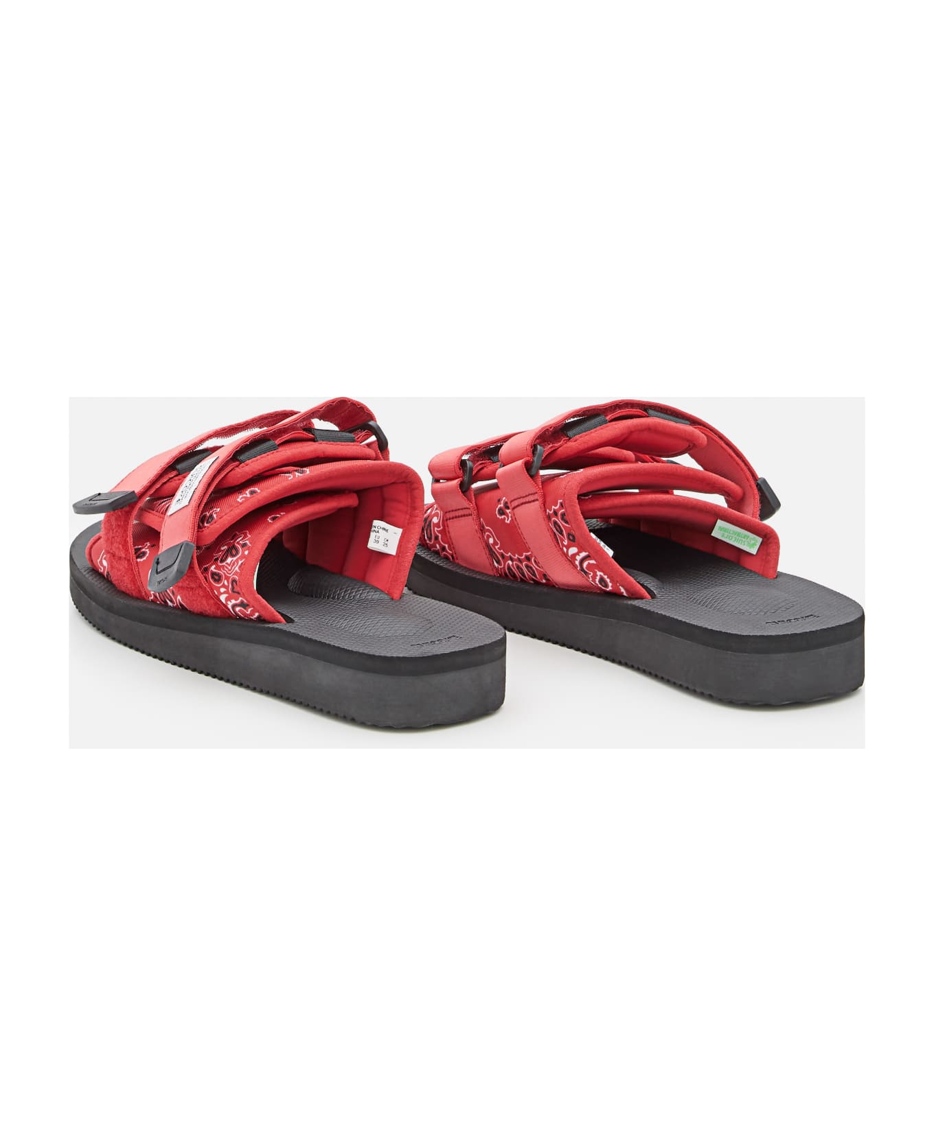 SUICOKE Moto Platform Sandals - Red