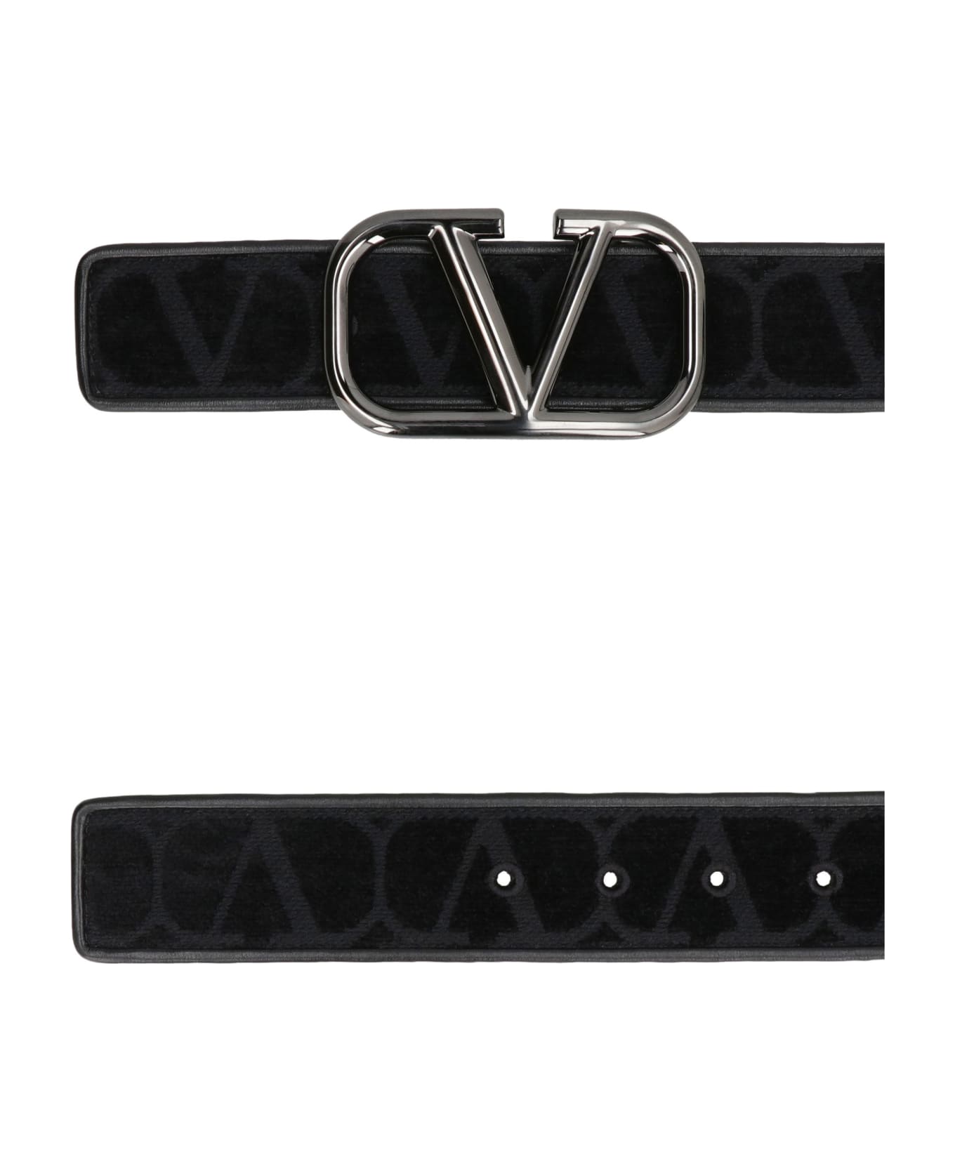 Valentino Garavani Leather Belt - black ベルト