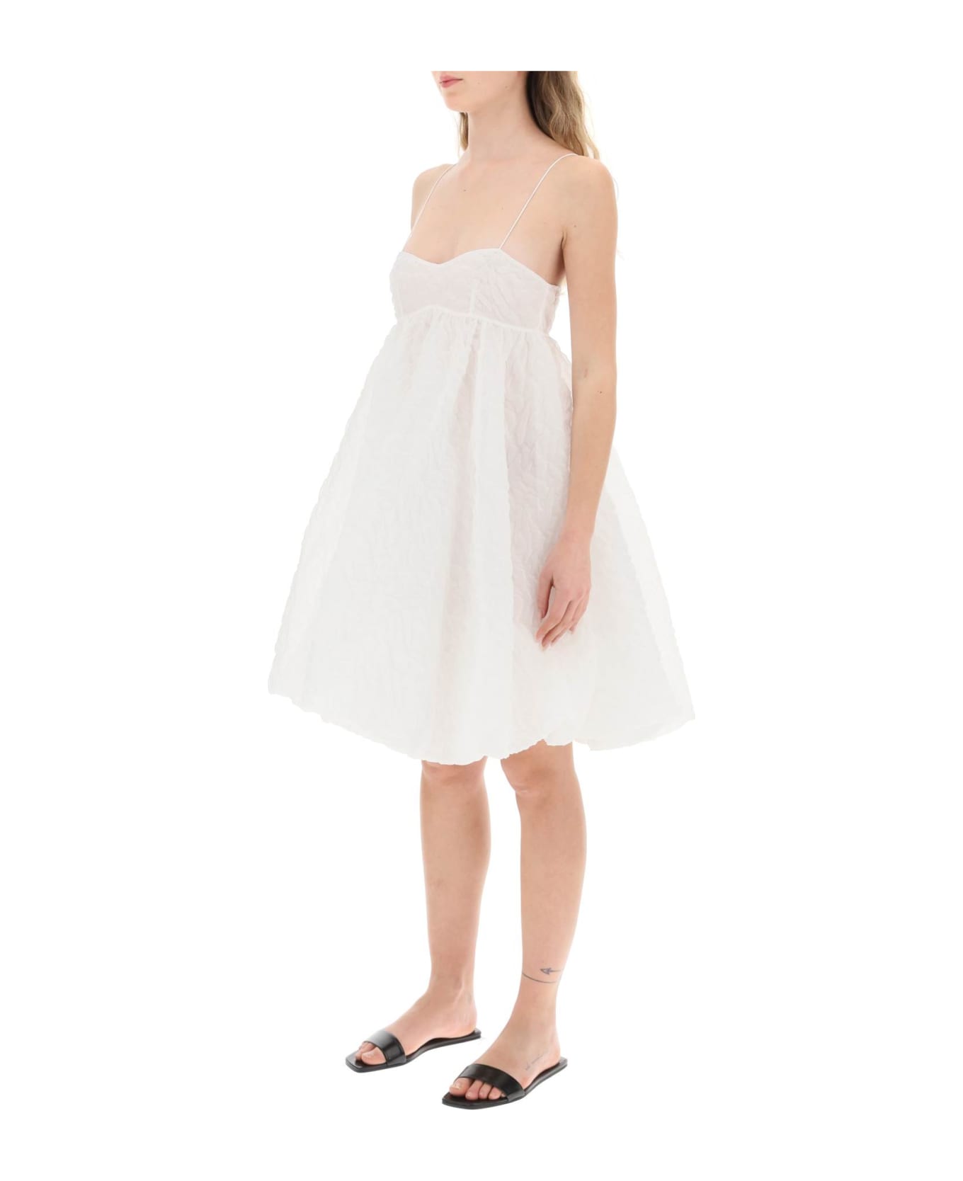 Cecilie Bahnsen 'sunni' Mini Dress - WHITE (White) ワンピース＆ドレス