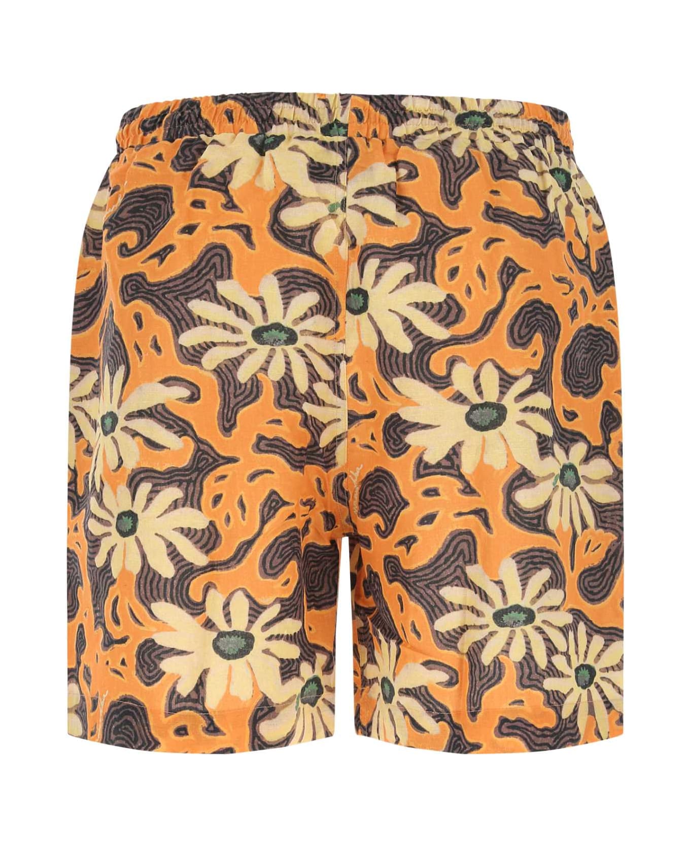 Nanushka Printed Linen Blend Bermuda Shorts - ARPOFLOR ショートパンツ