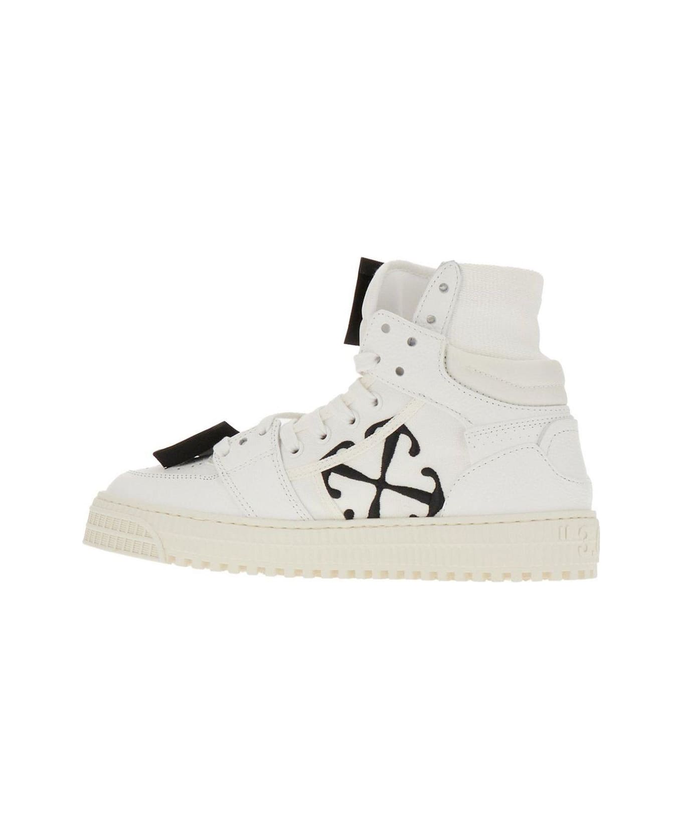 Off-White 3.0 Off Court Leather High-top Sneakers - WHITE BLACK