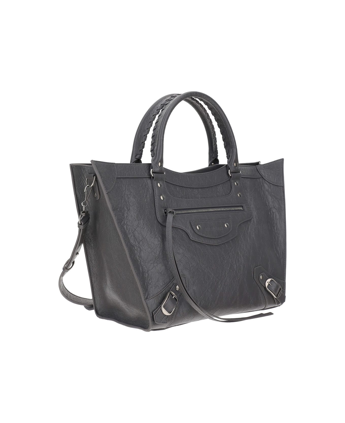 Balenciaga Neo Class Up Shoulder Bag - Dark Grey
